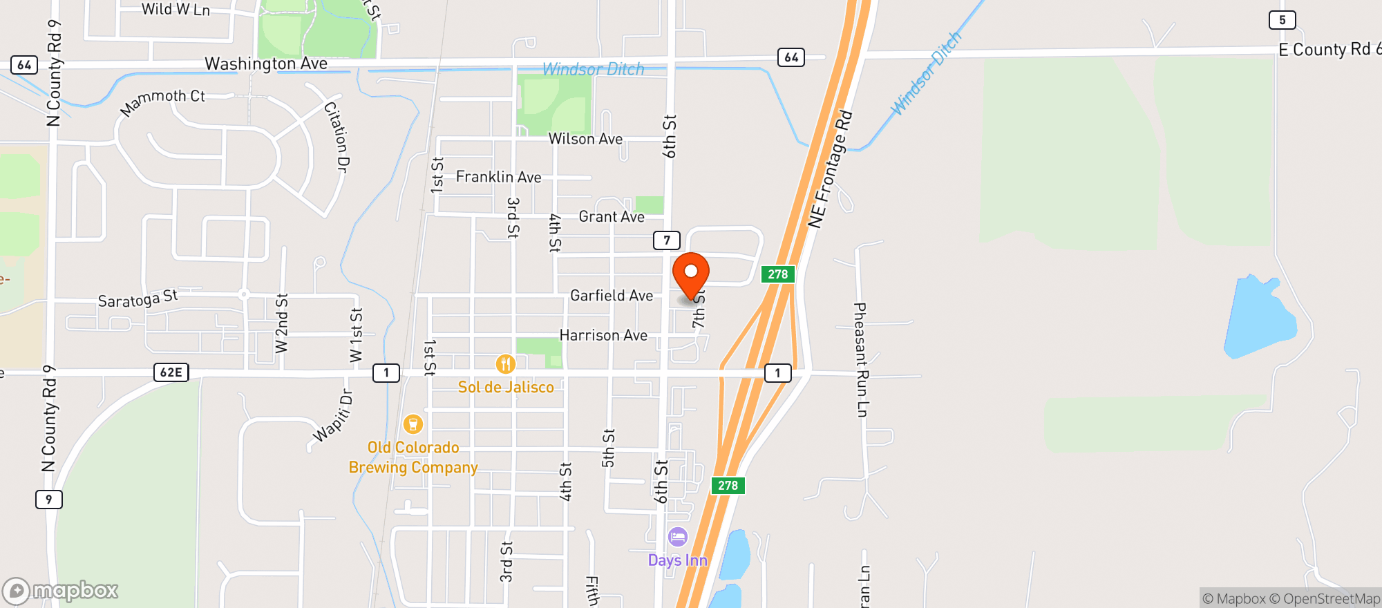 Map showing Cantina Liquor
