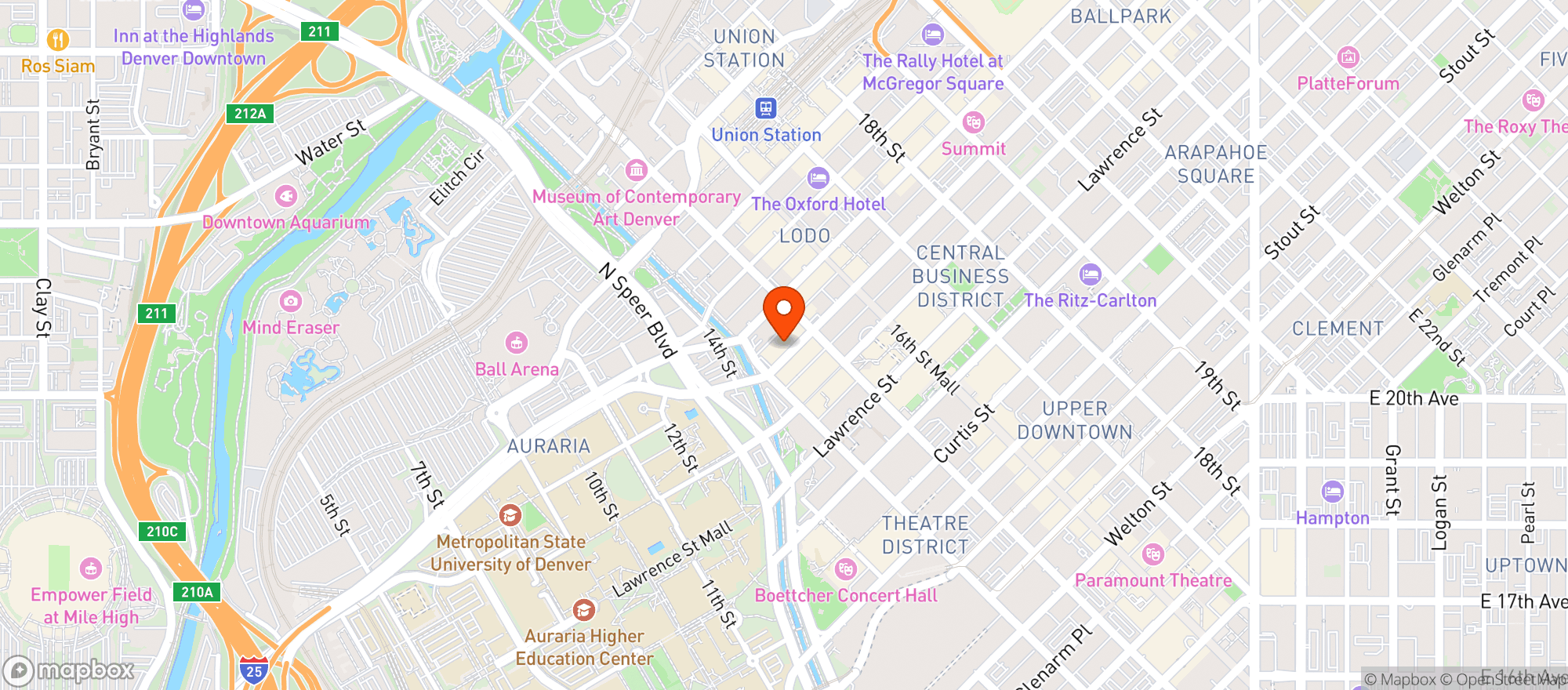 Map showing NOLA JANE RESTAURANT & BAR