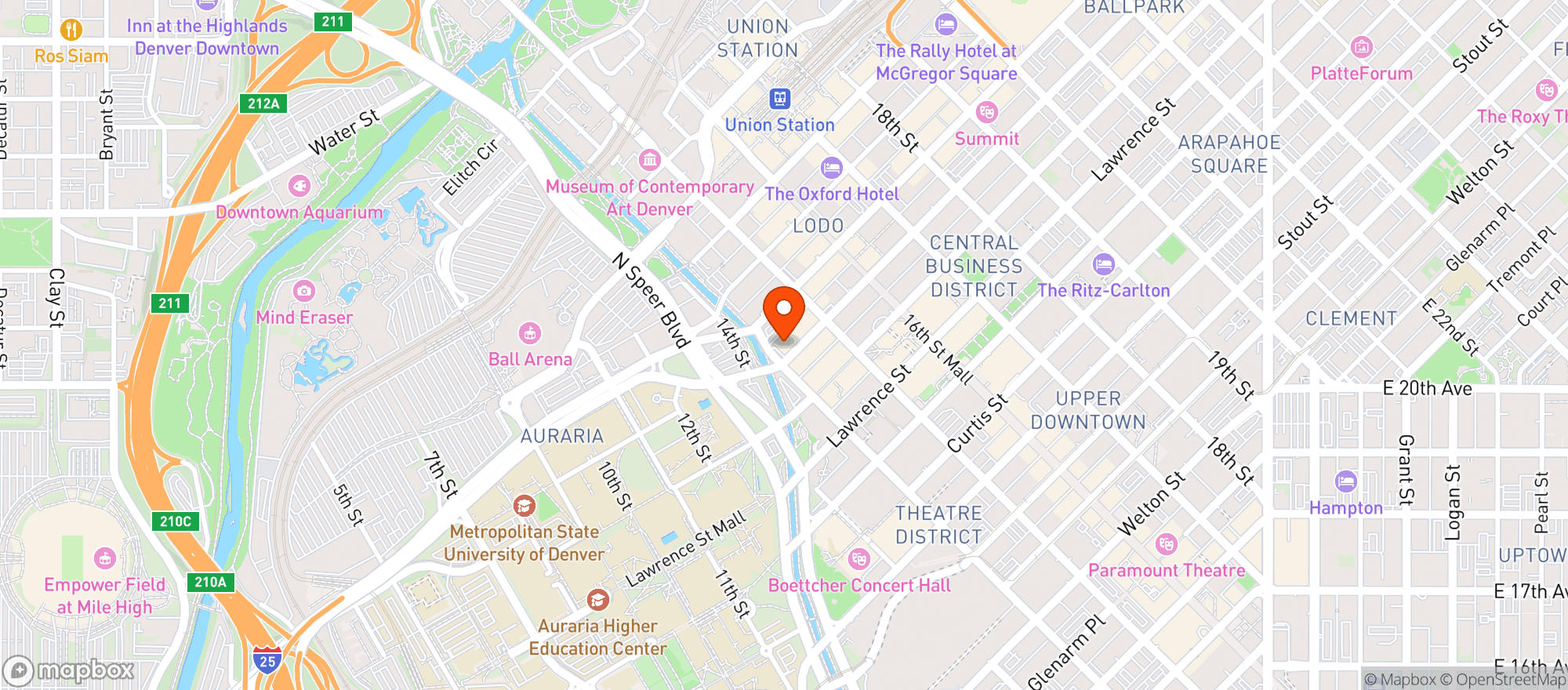 Map showing Rhein Haus