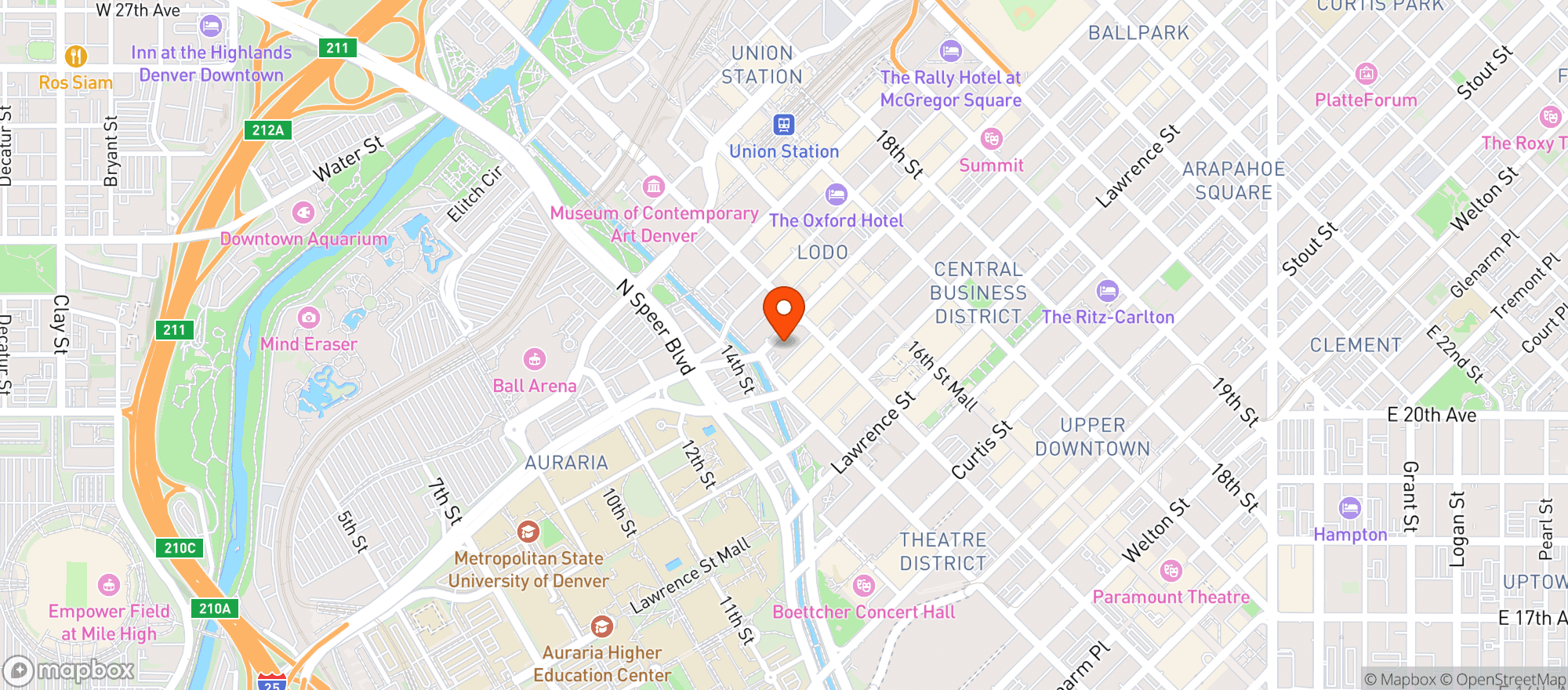 Map showing Society Sports & Spirits