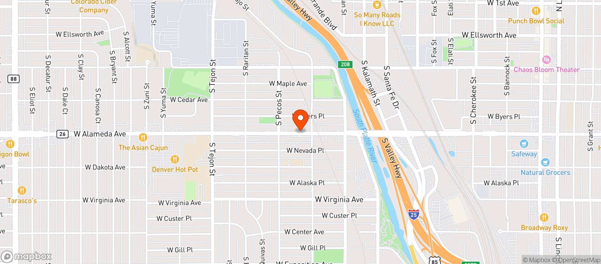 Map showing Great American Beer Store