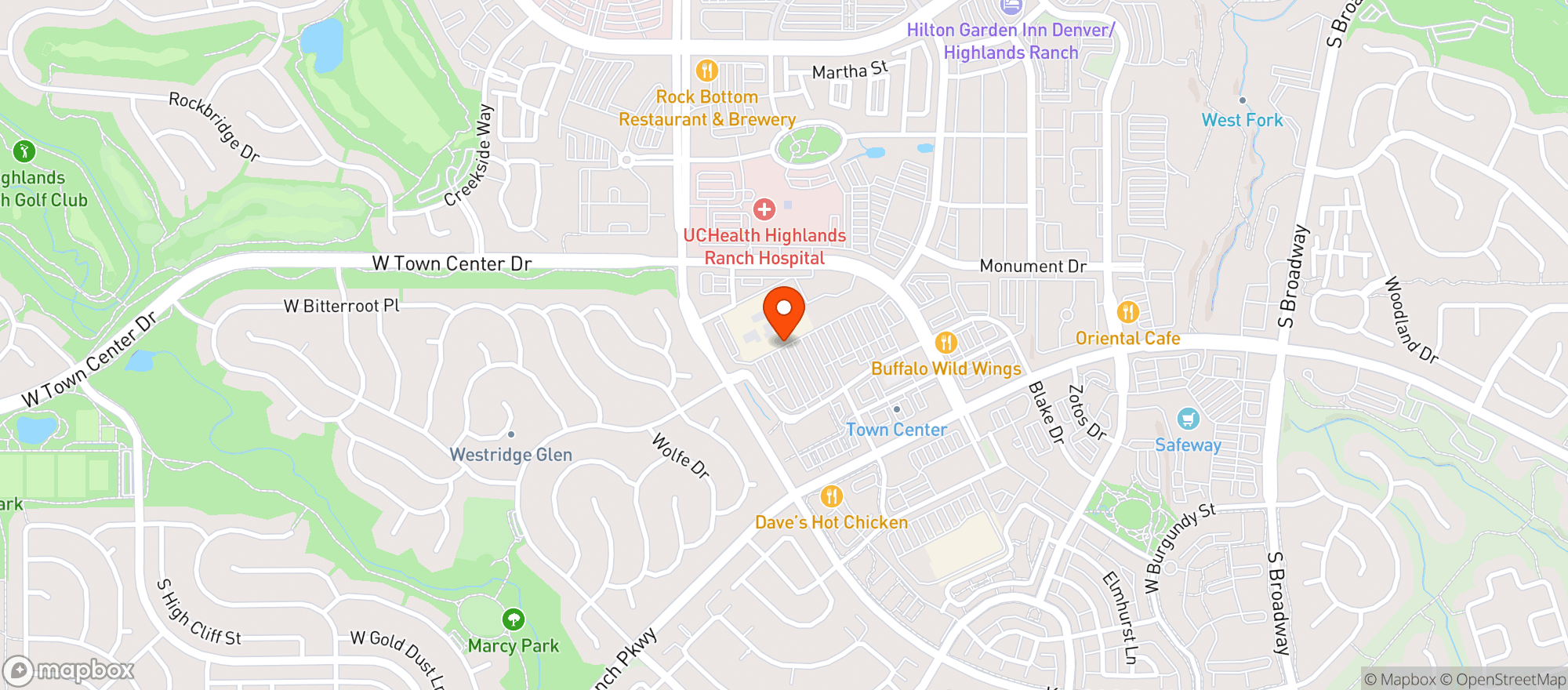 Map showing Supertarget