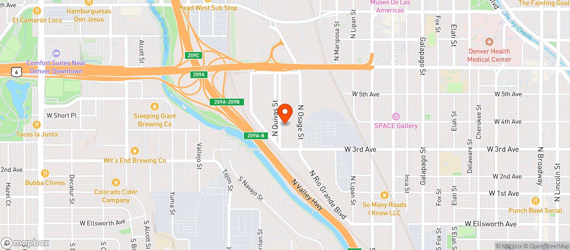Map showing L'eagle Services Llc