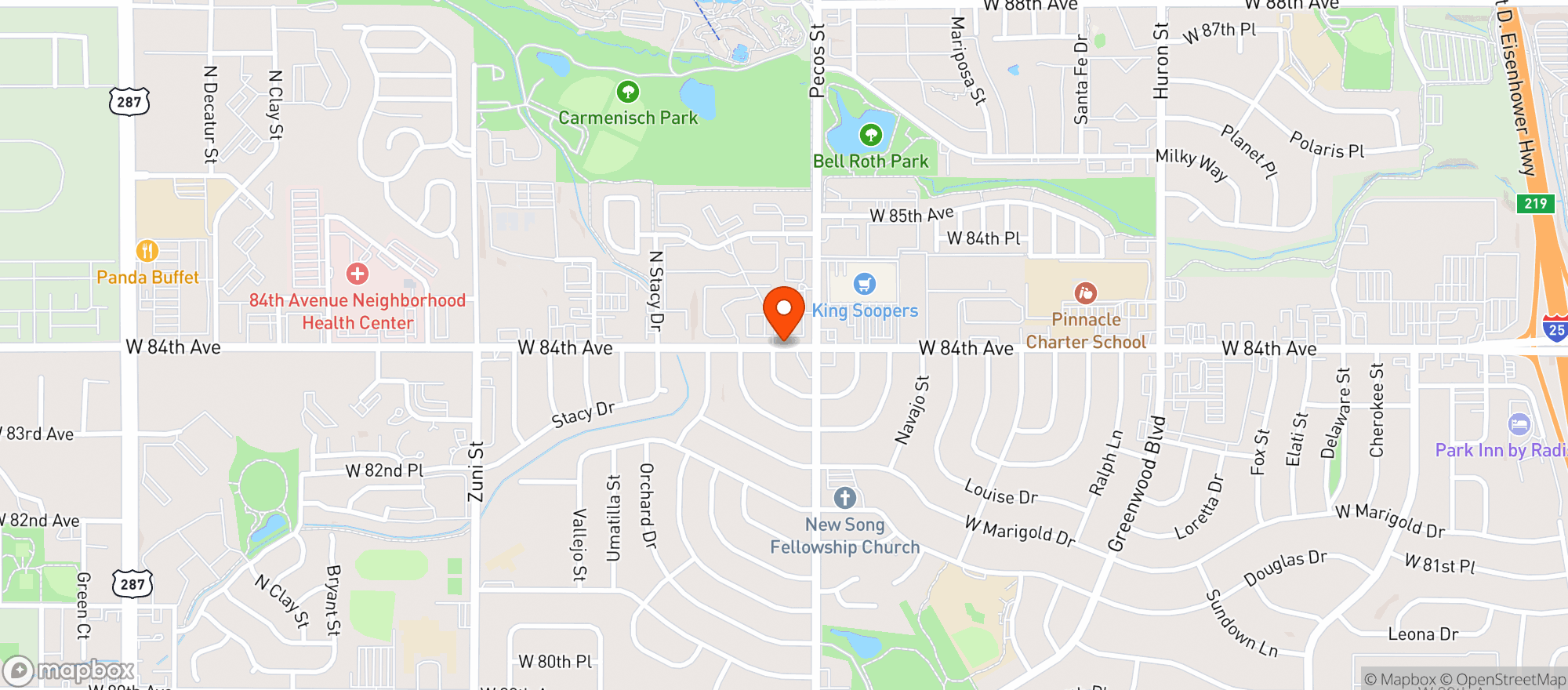 Map showing Absolute Liquor Mart