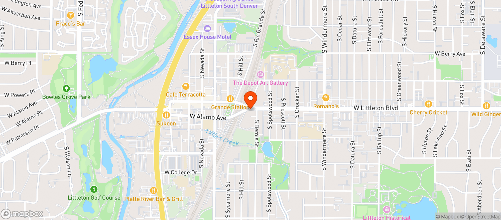 Map showing Superfly