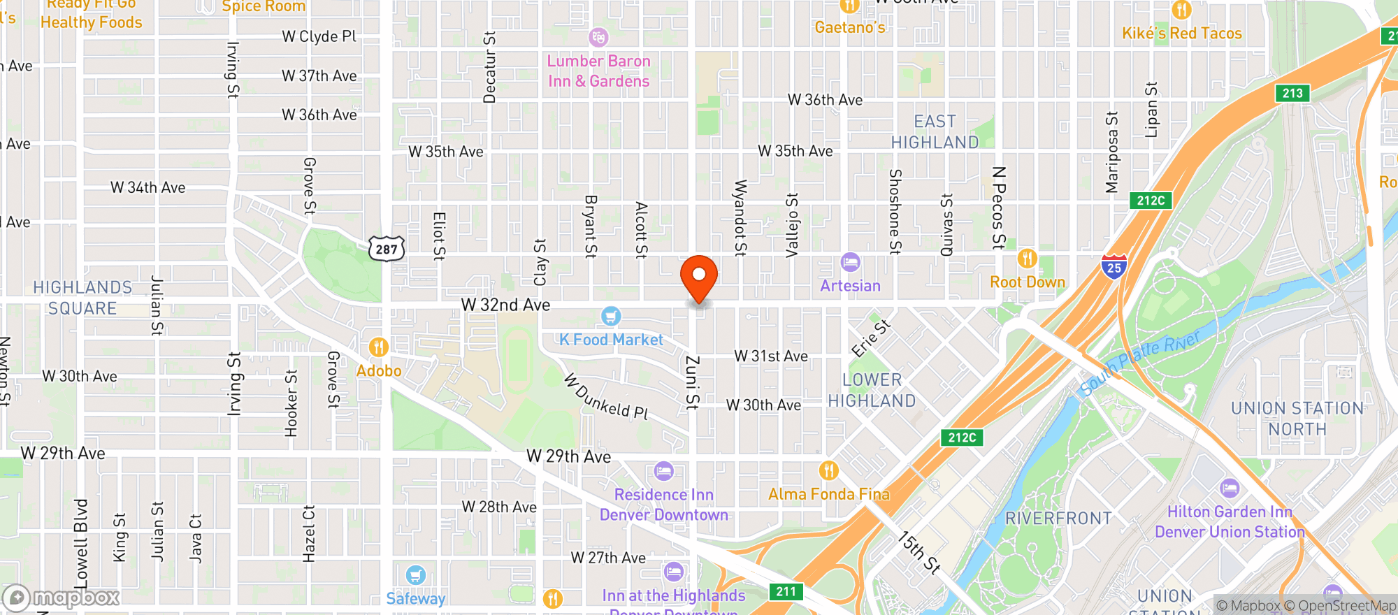 Map showing Genos Liquor