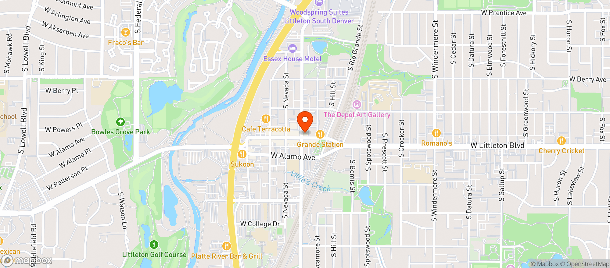 Map showing Cencalli Taqueria