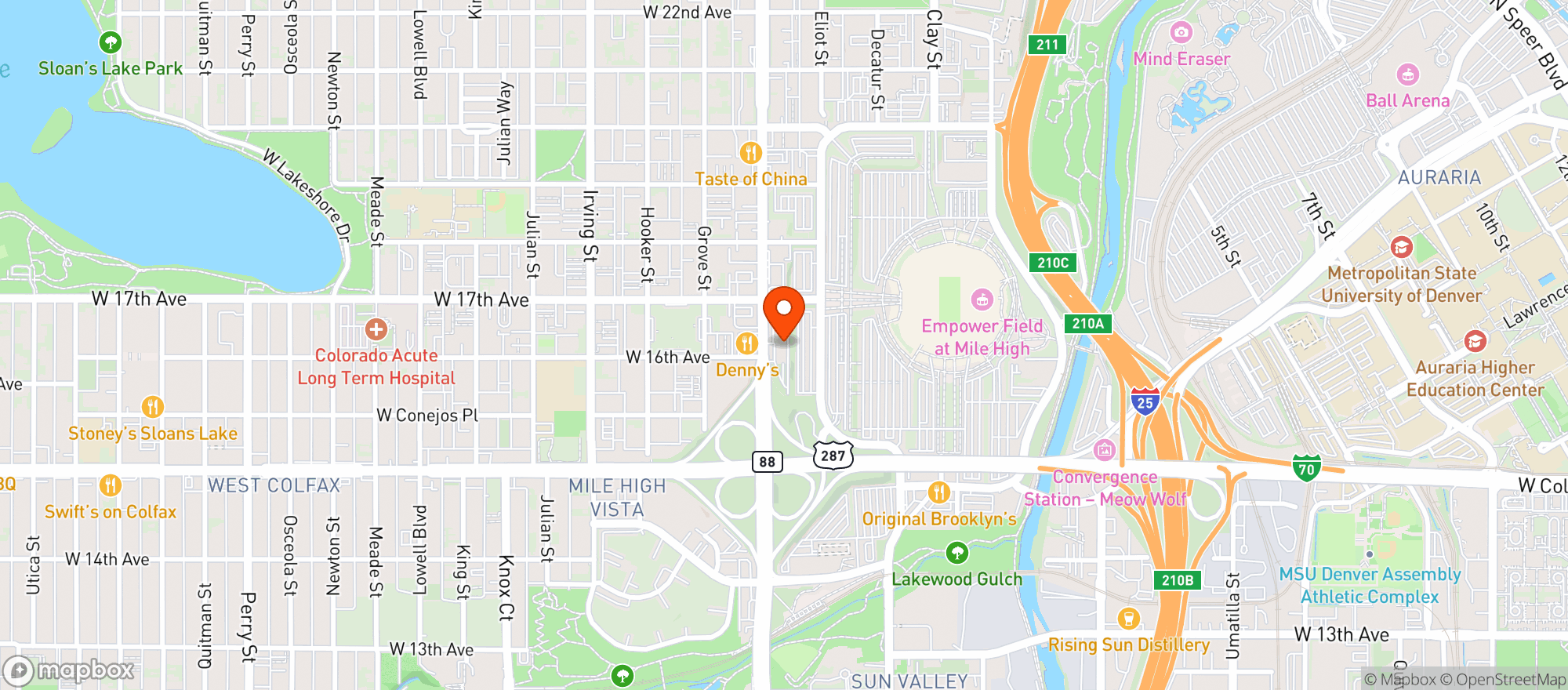 Map showing Lit Cannabis