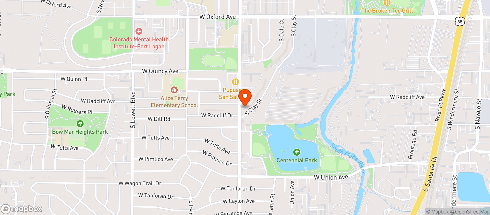 Map showing Lucy Sky Cannabis Boutique