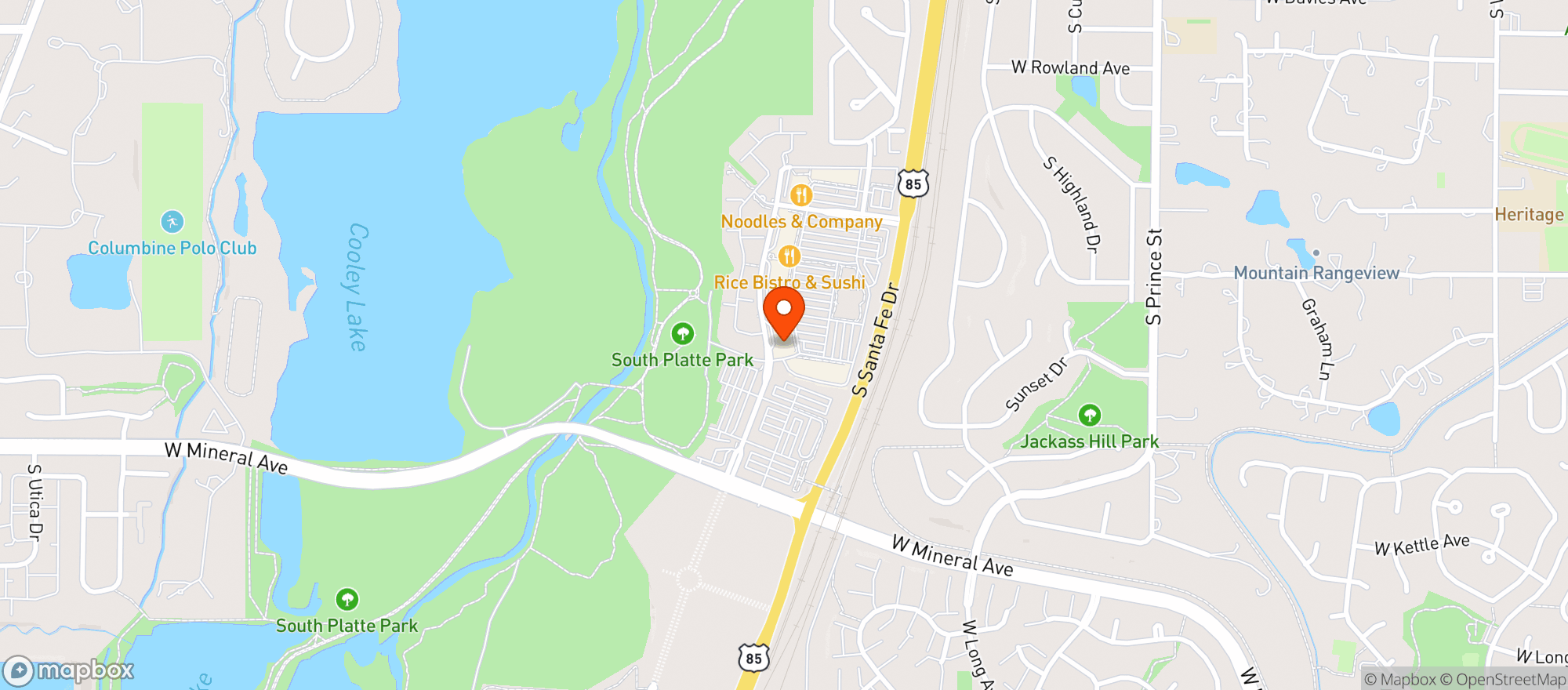 Map showing ALAMO DRAFTHOUSE CINEMA