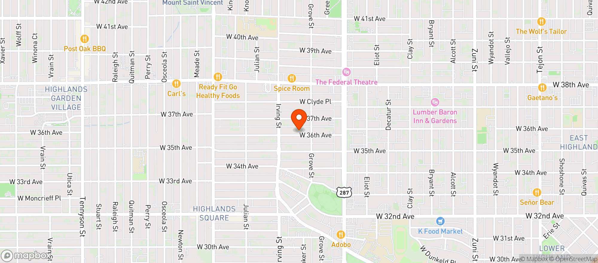 Map showing Crapshoot Brewing