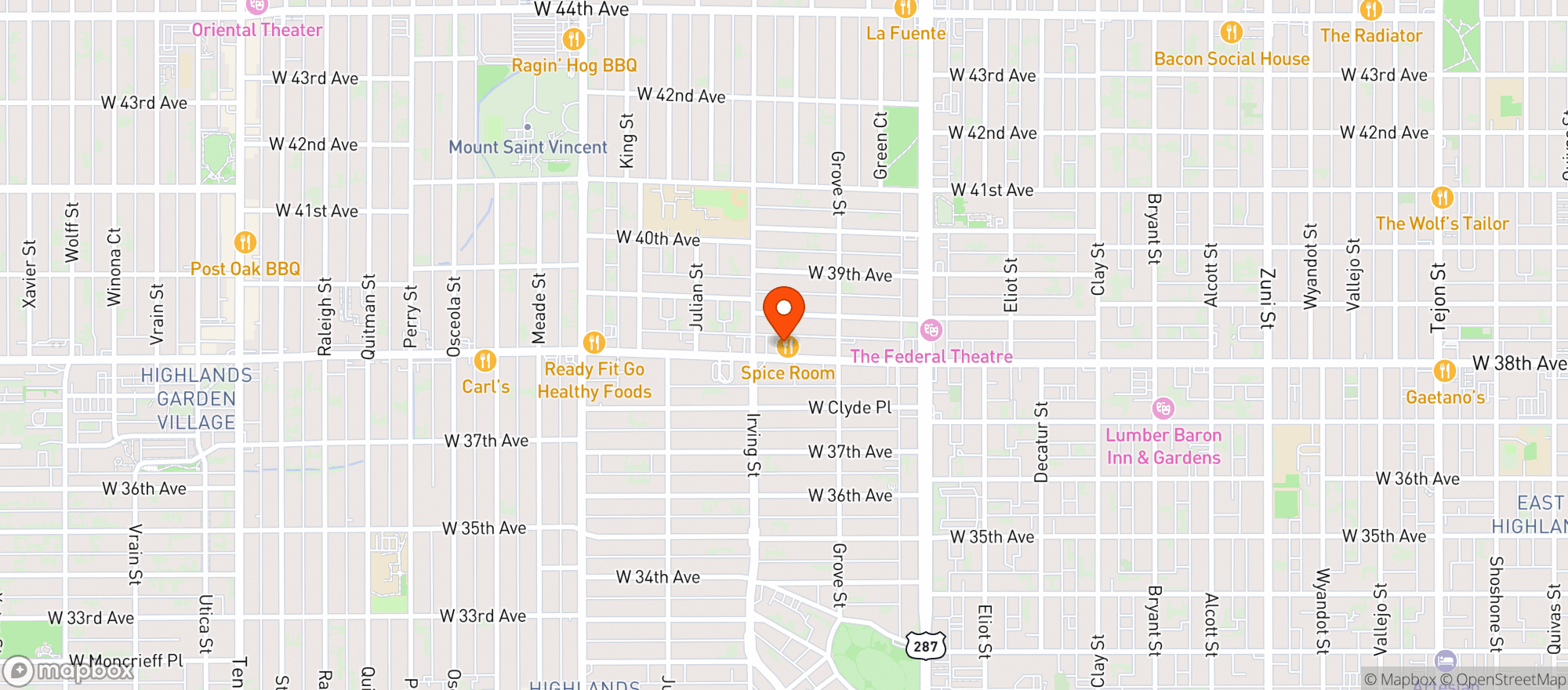 Map showing Cana Wine & Liquors