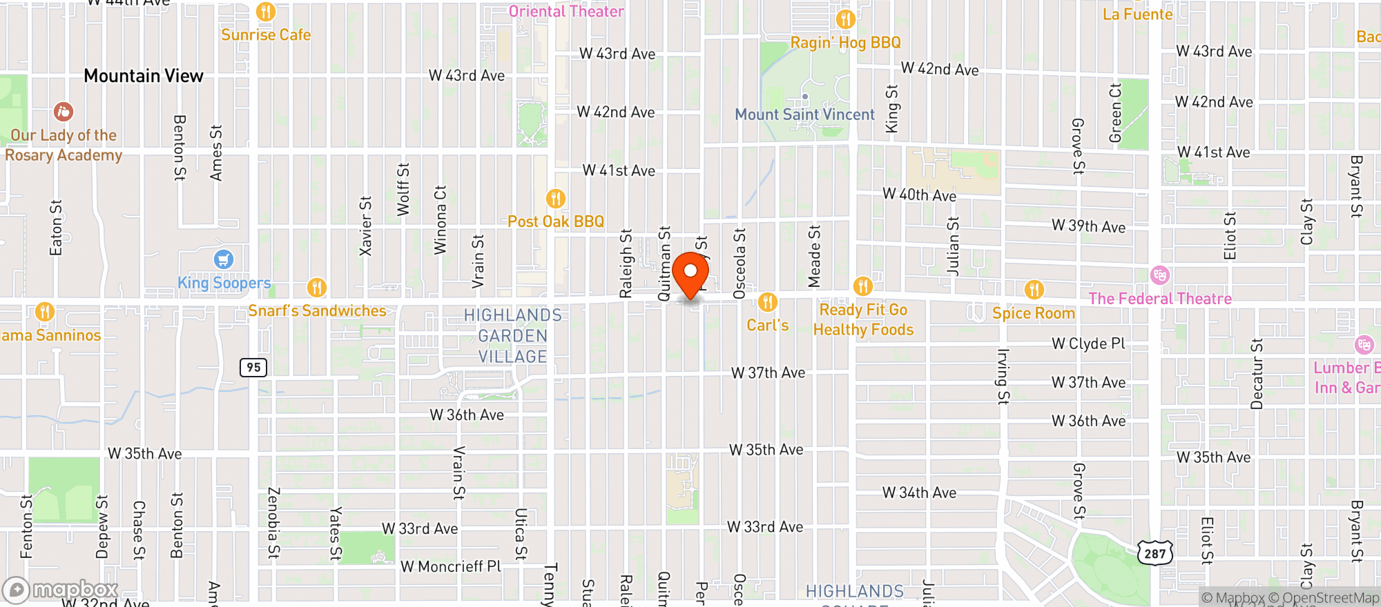 Map showing Best Buds - 38th