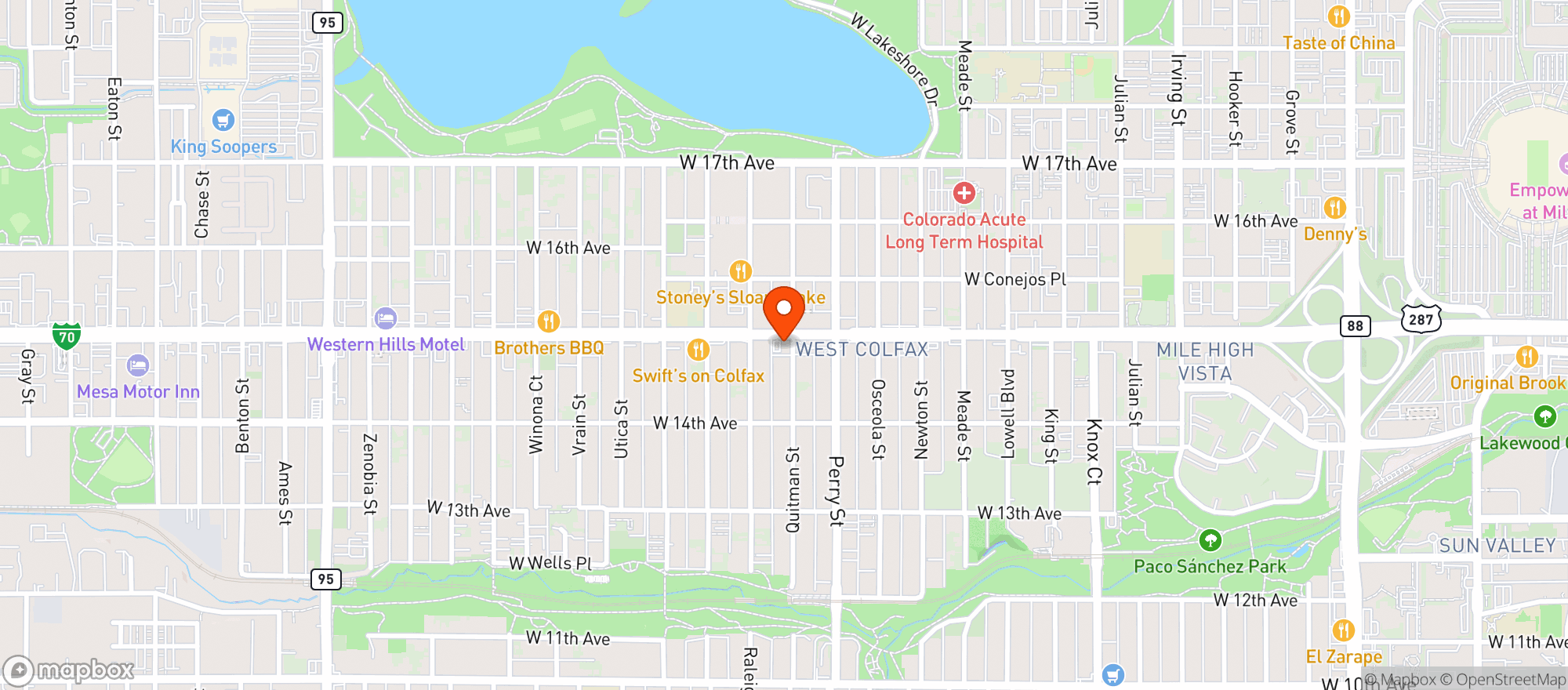 Map showing Tobin's Liquor