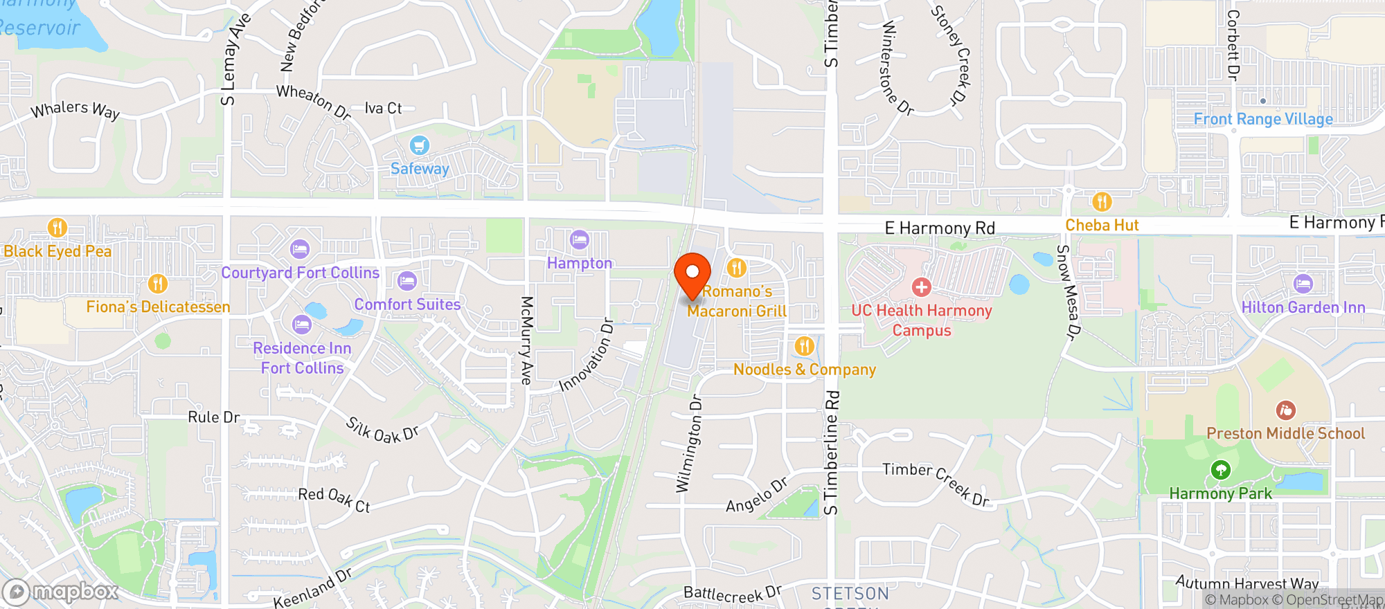 Map showing Uptown Liquor