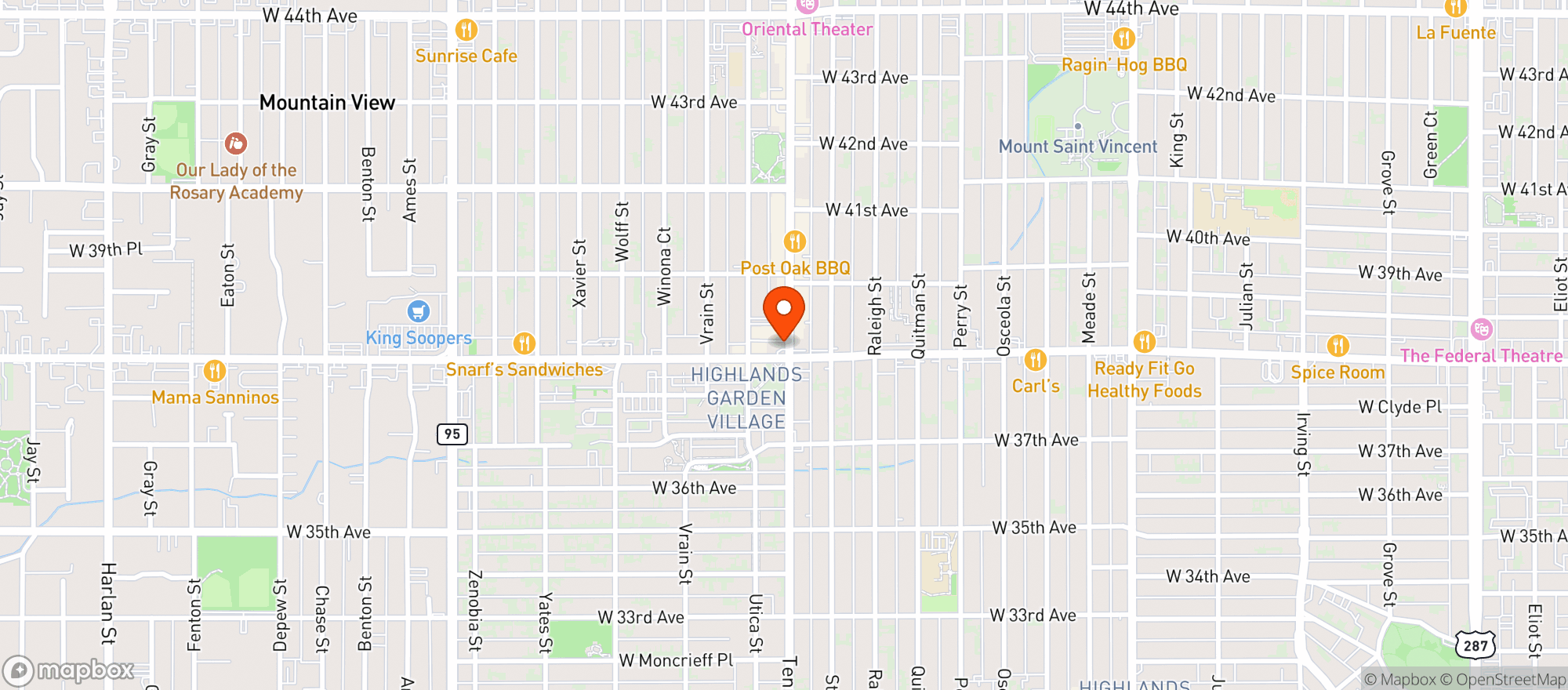 Map showing Natural Grocers by Vitamin Cottage - Natural Grocers by VC_Tennyson (TN) - 00530110