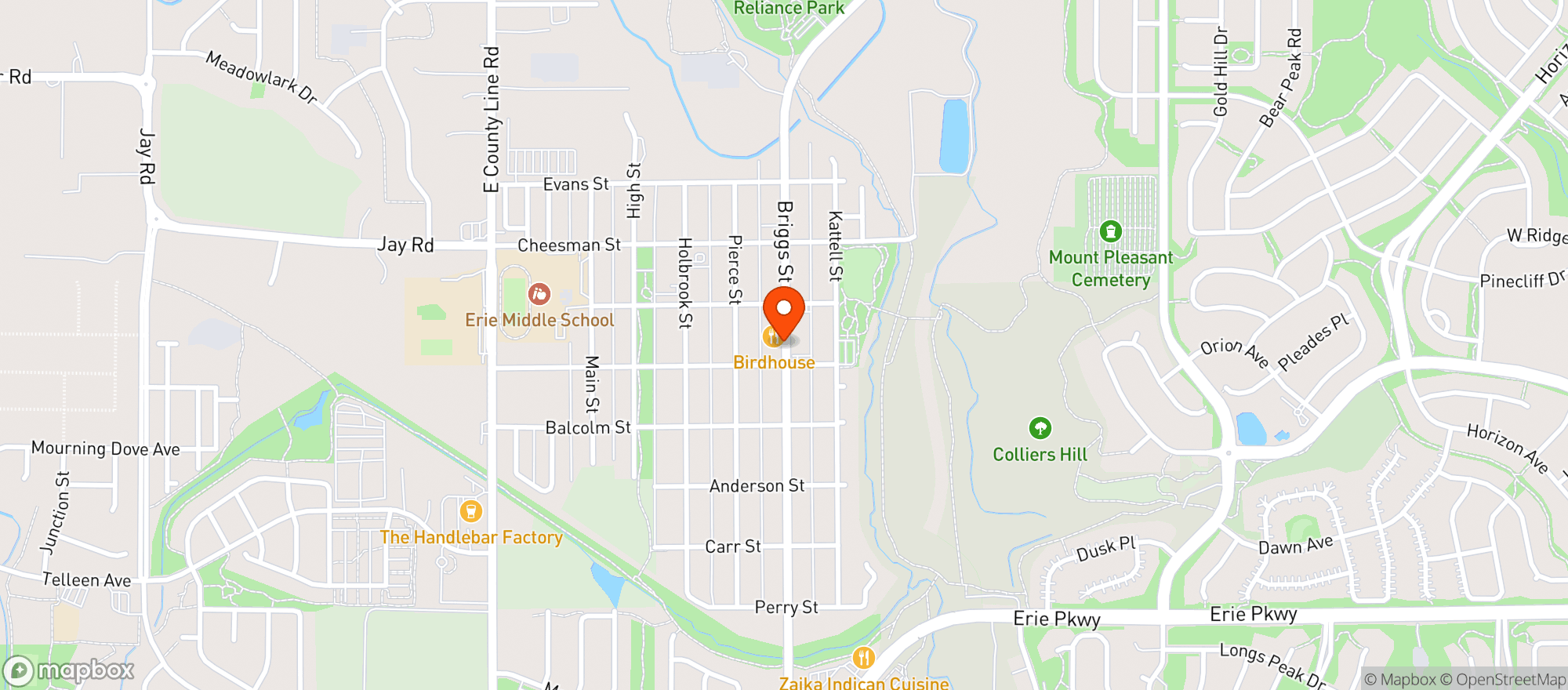 Map showing Wapos Cantina