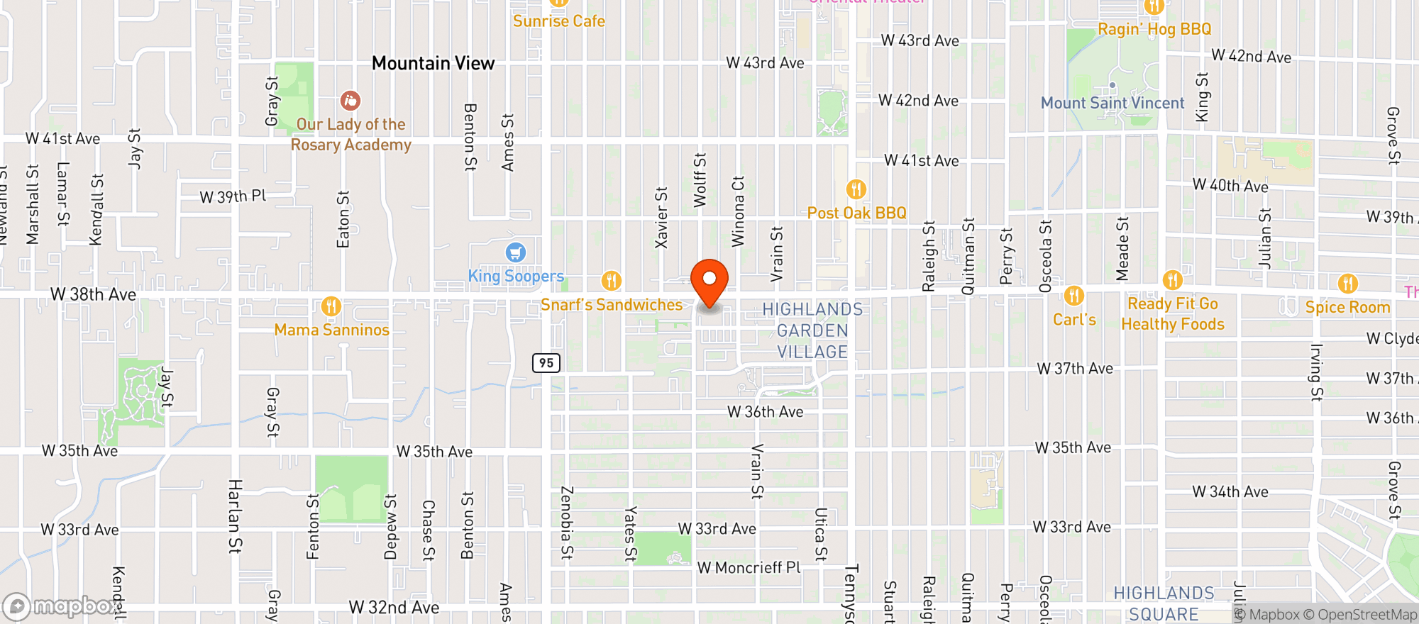Map showing Sprouts Farmers Market
