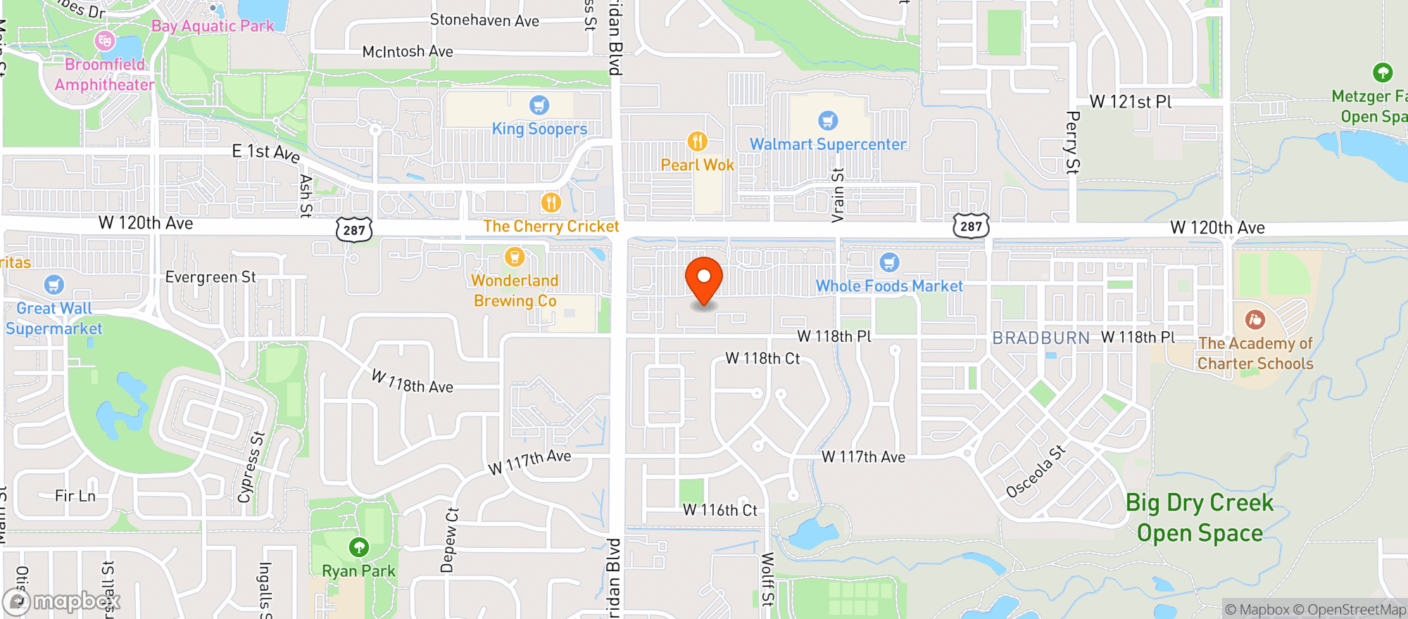 Map showing Sprouts Farmers Market