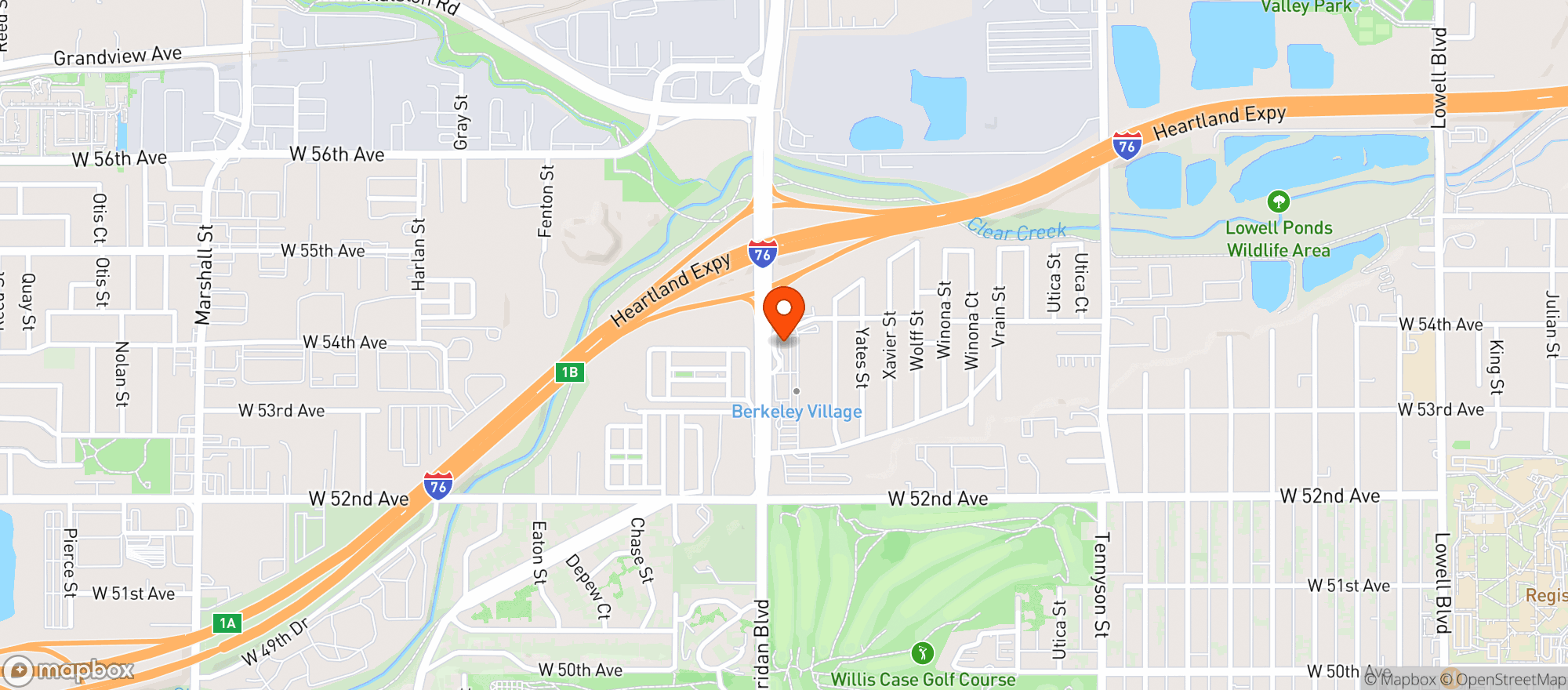 Map showing Berkeley Dispensary