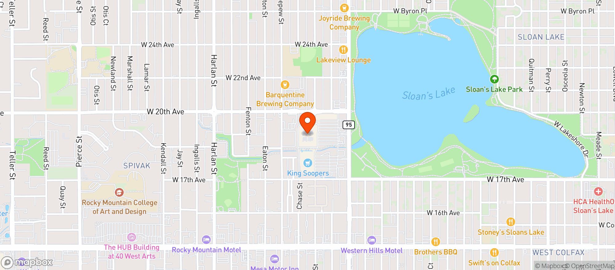 Map showing Target