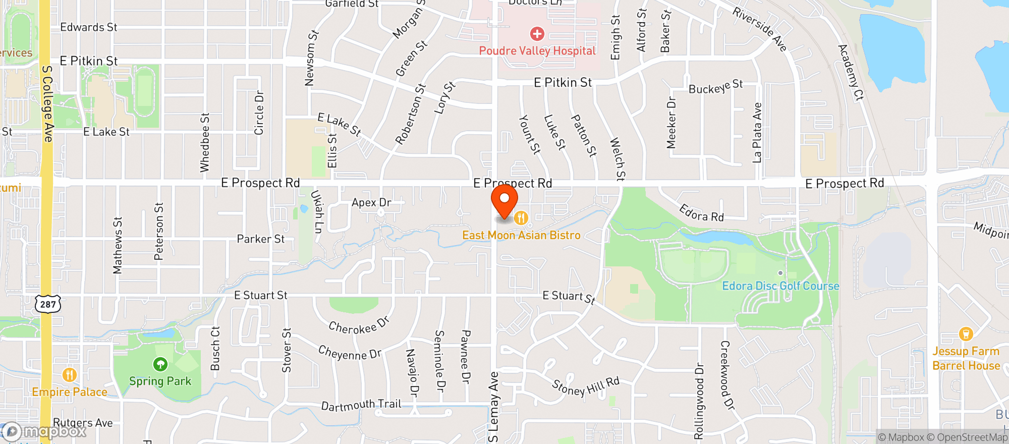 Map showing Loyalty Liquors