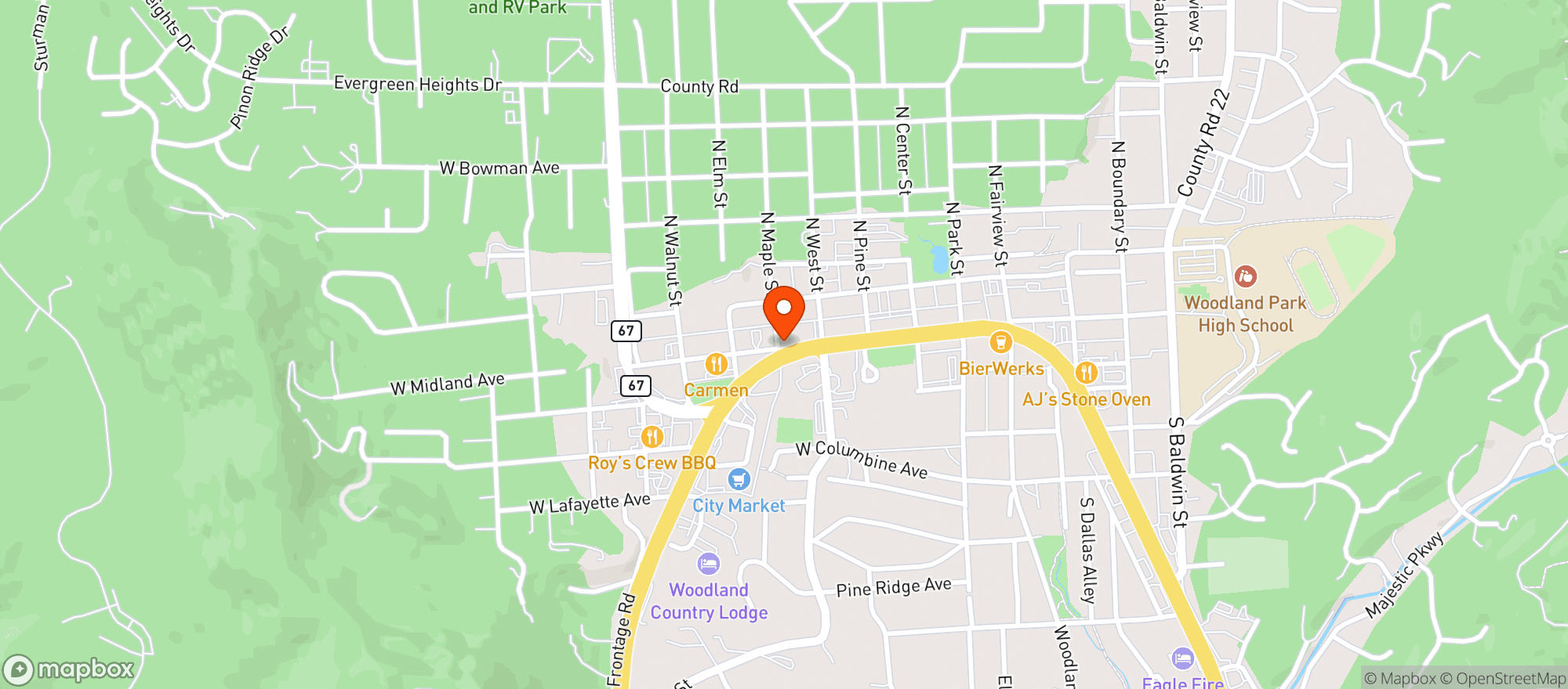 Map showing Fiesta Mexicana Restaurant