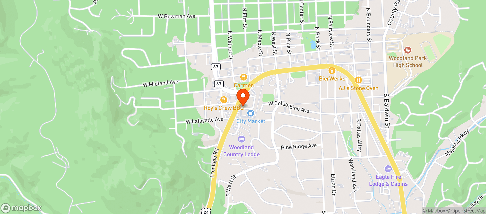 Map showing Goldhill Liquor