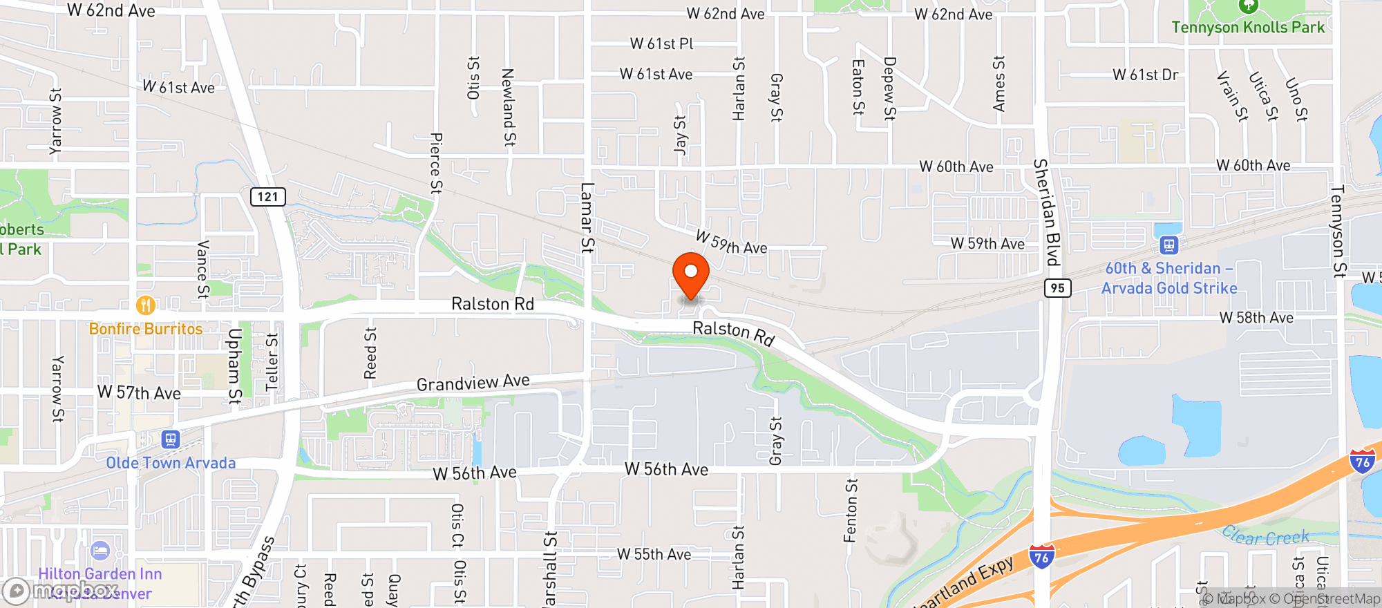 Map showing RALSTON MOBIL