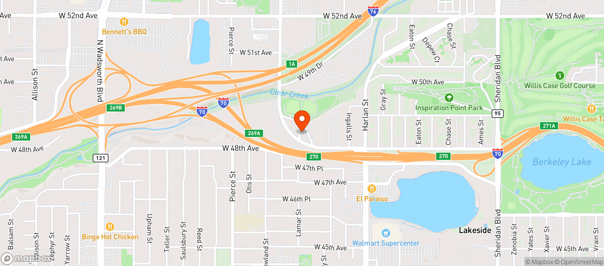 Map showing Best Colorado Cannabis