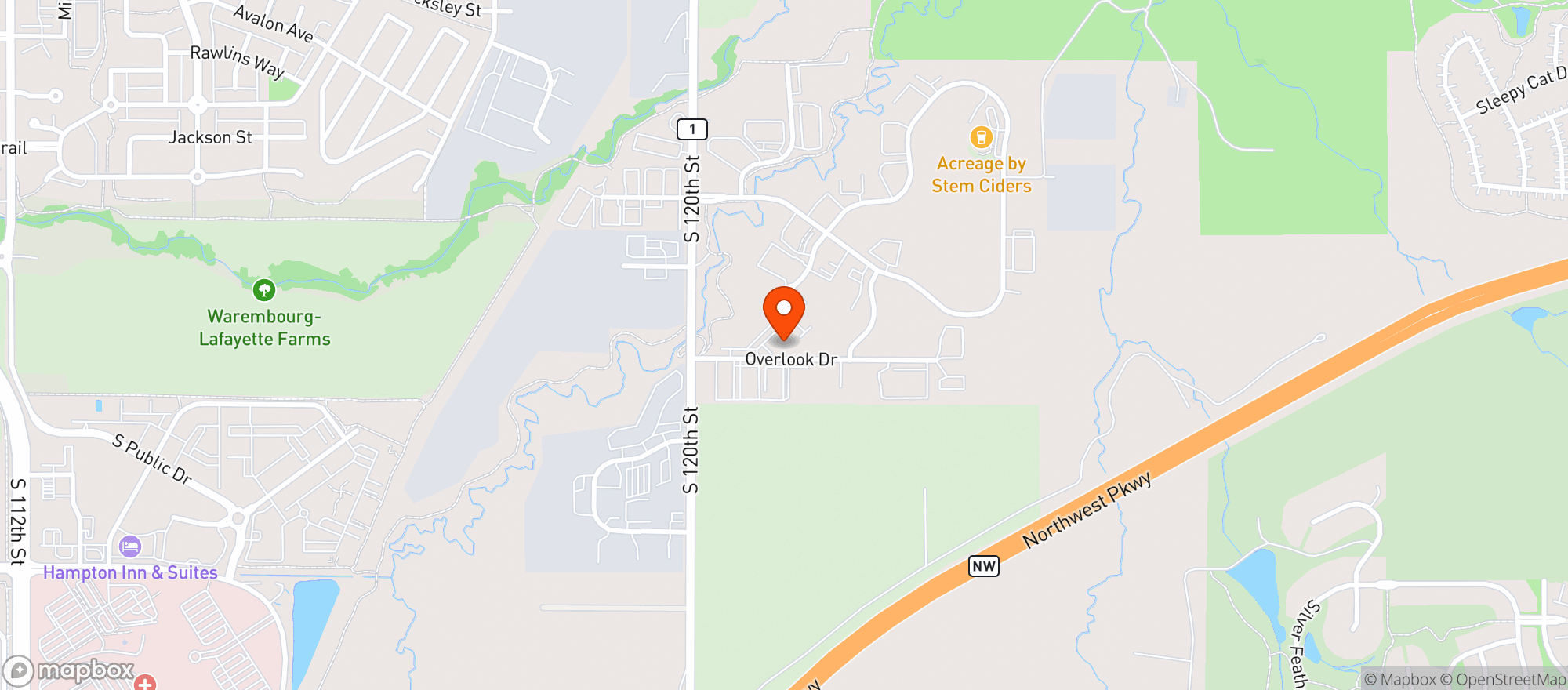 Map showing Rock Creek Curling