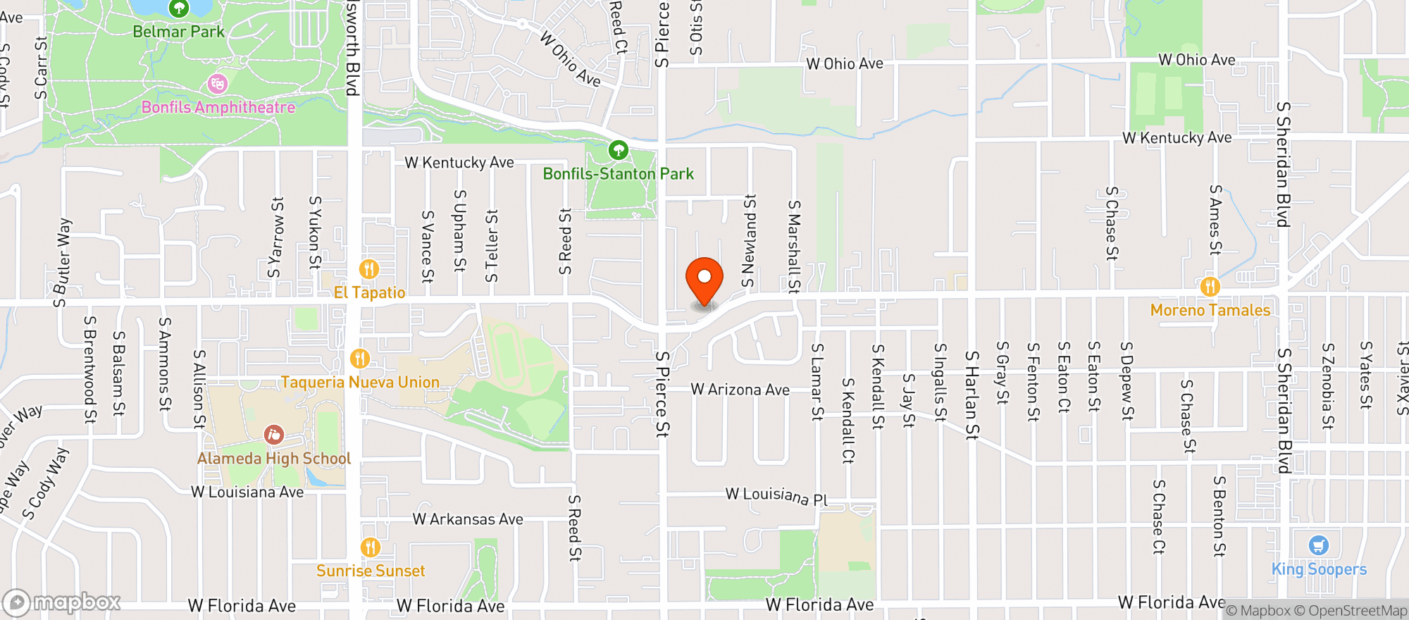 Map showing Horizon Cannabis