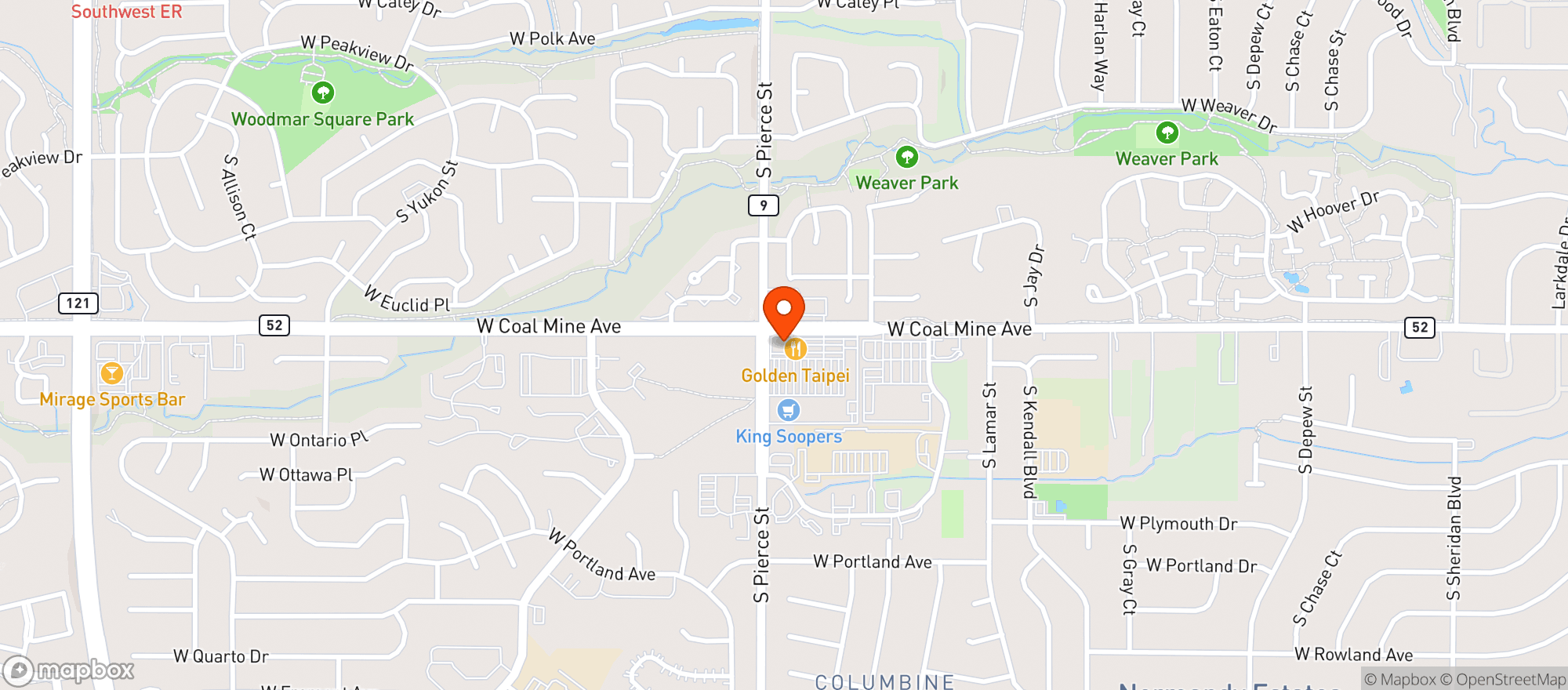 Map showing SUPER LIQUOR MART