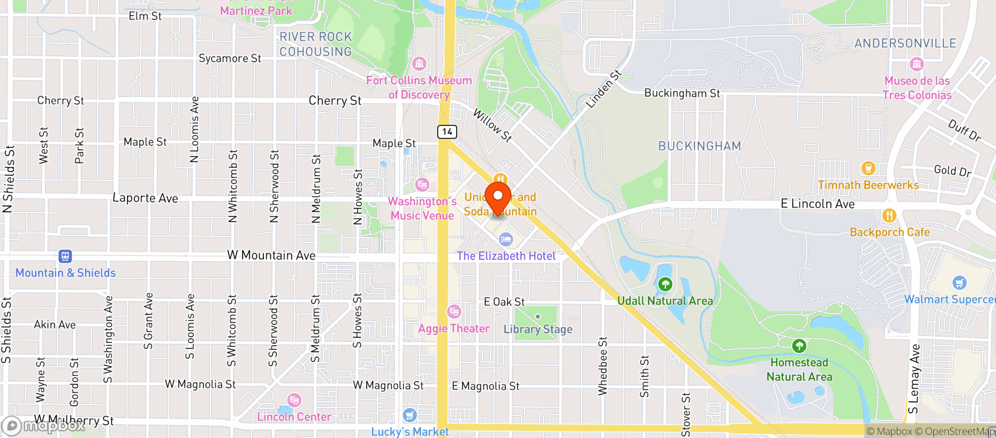 Map showing Pour Brothers Tavern