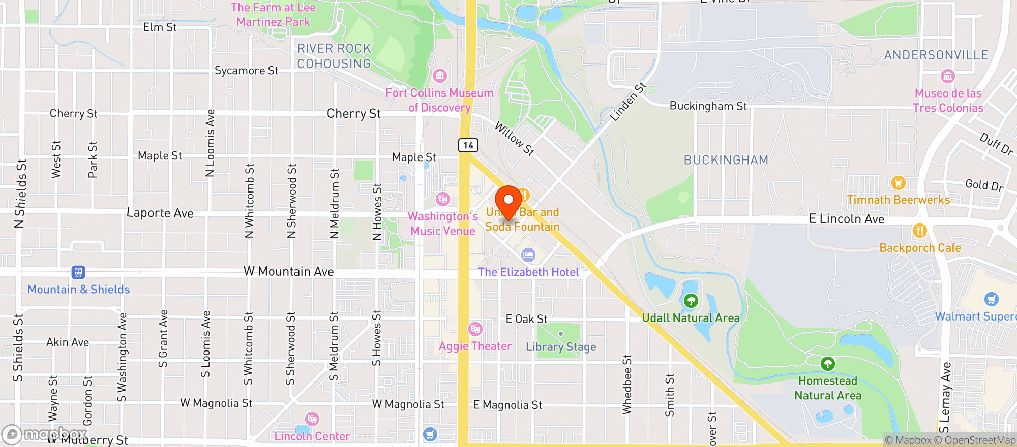 Map showing Gaku Ramen