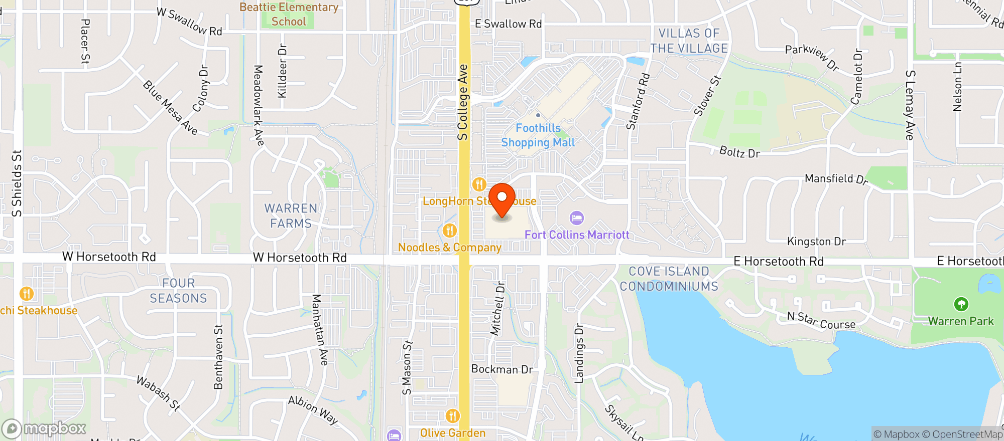 Map showing Gilded Goat Brewing Company