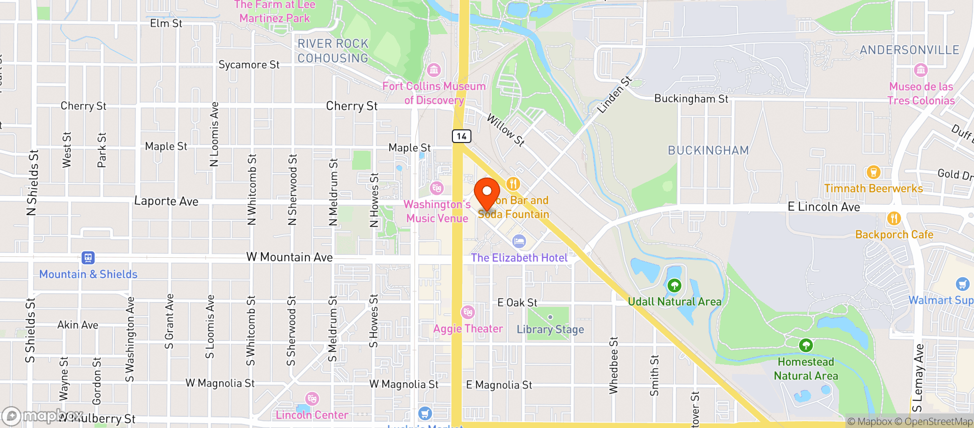 Map showing The Forge Publick House