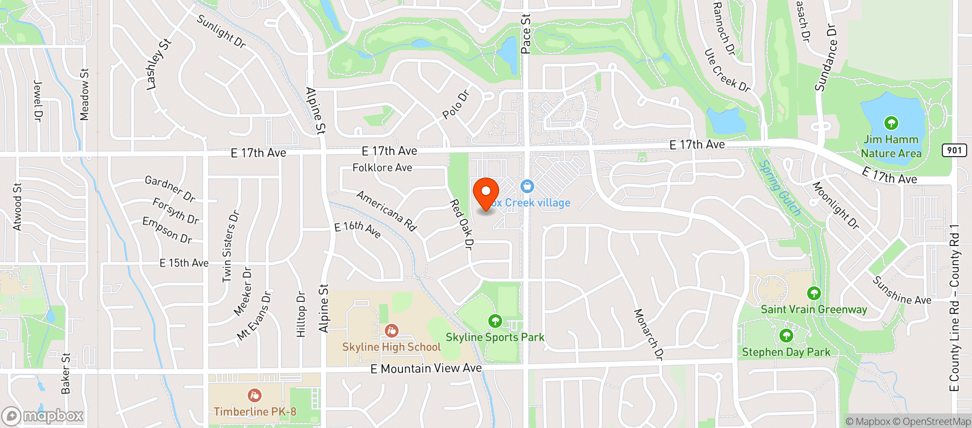 Map showing Kroger King Soopers