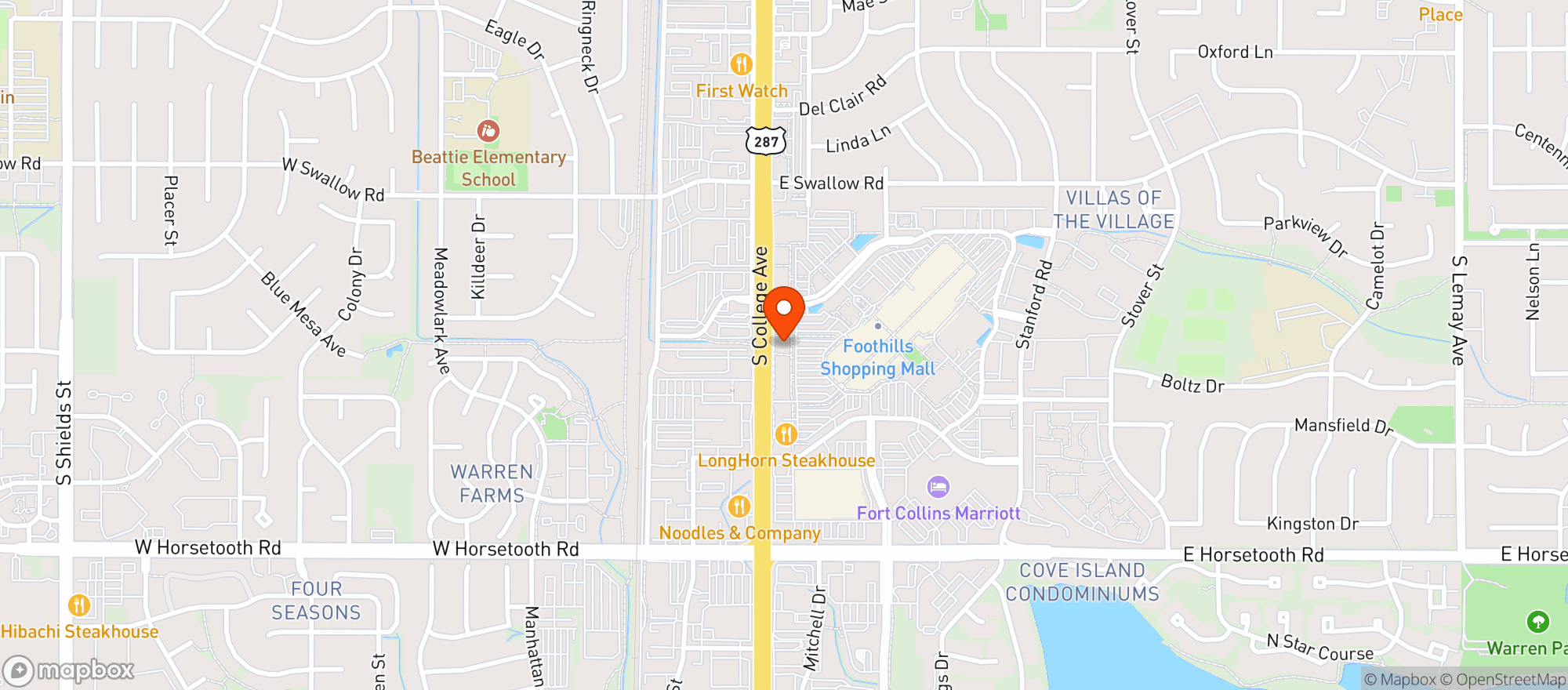 Map showing Torchys Tacos #44