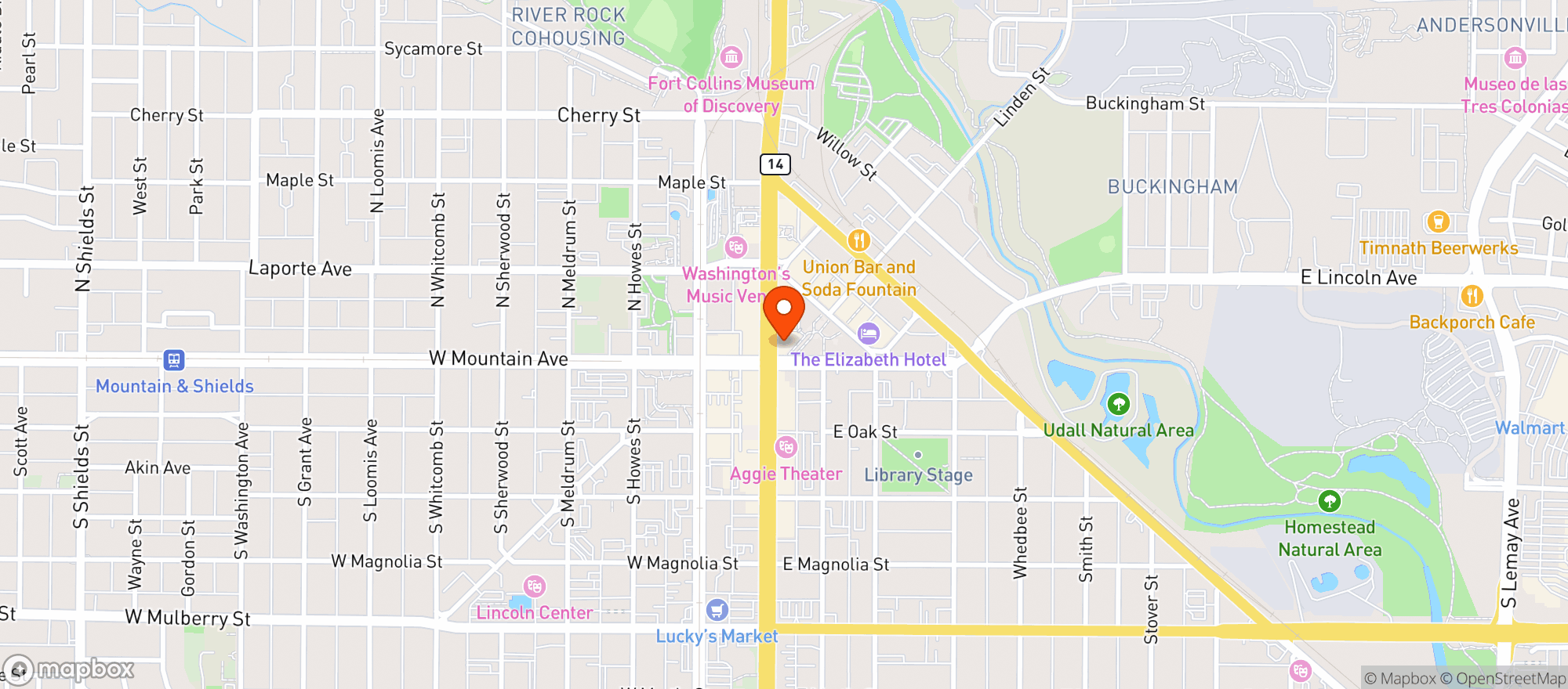 Map showing Maida Trattoria