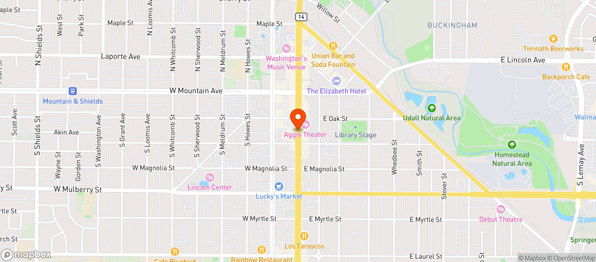 Map showing Je Ju Restaurant