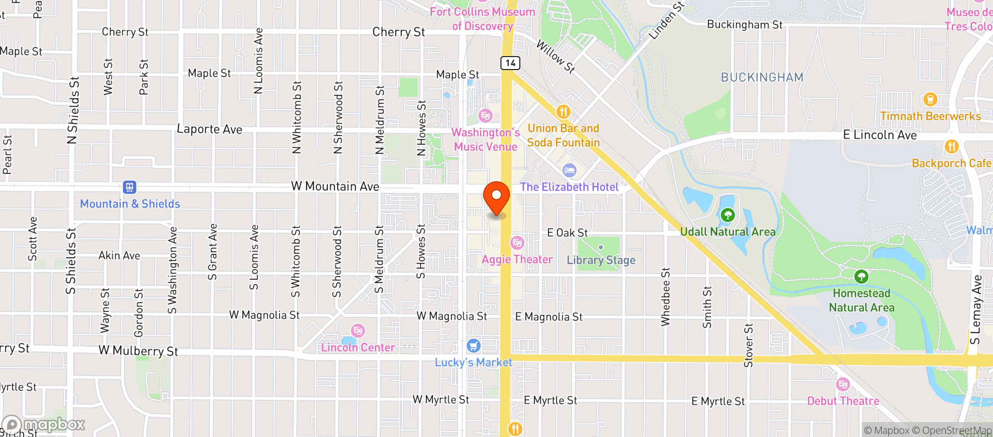 Map showing Brothers Bar & Grill