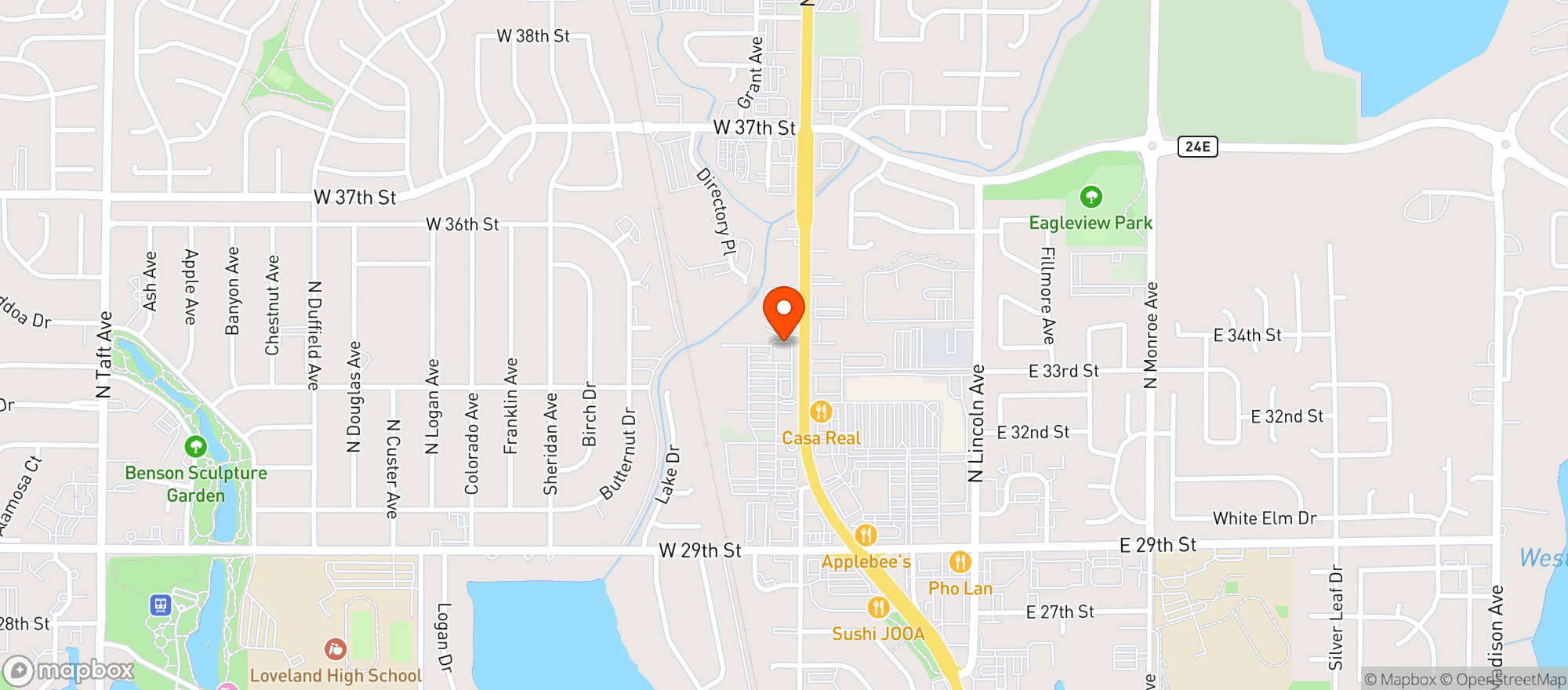 Map showing Gnc