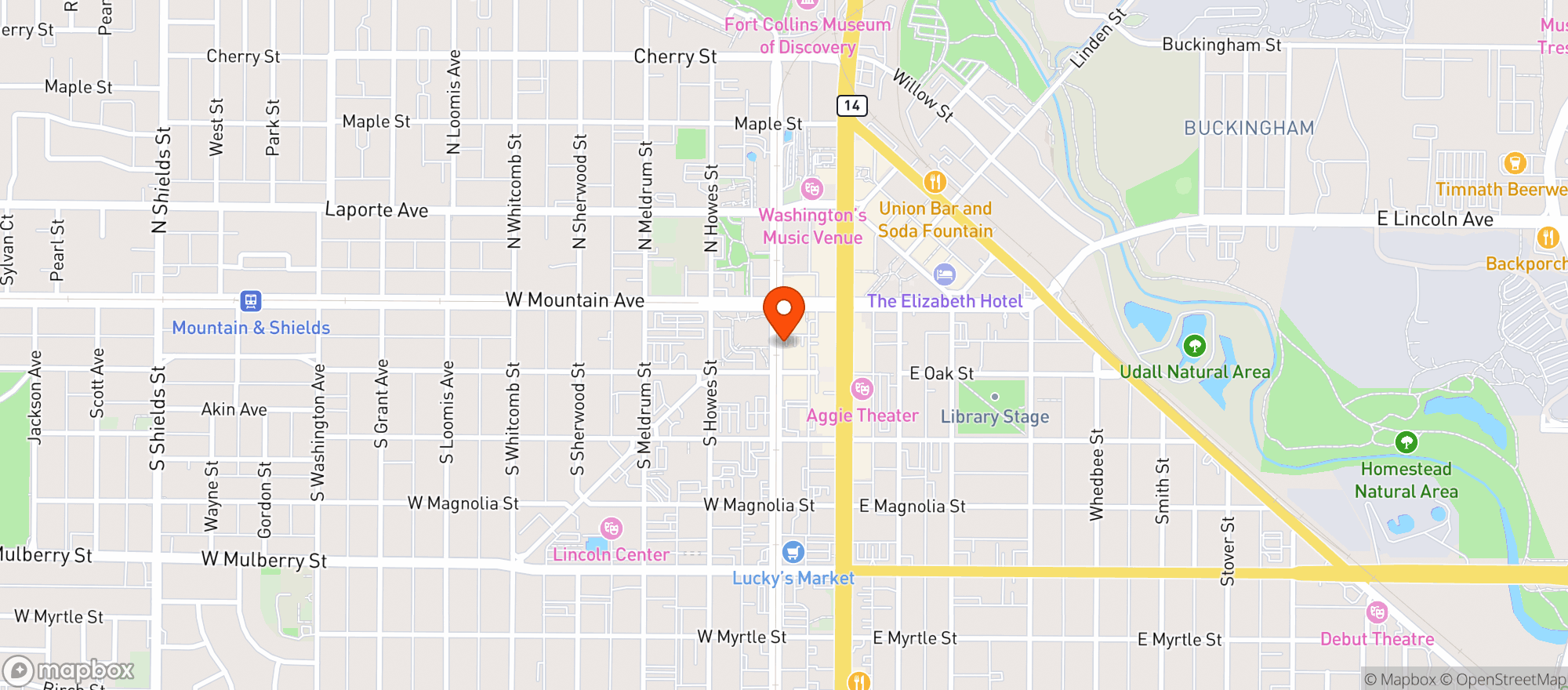 Map showing The Neighbor