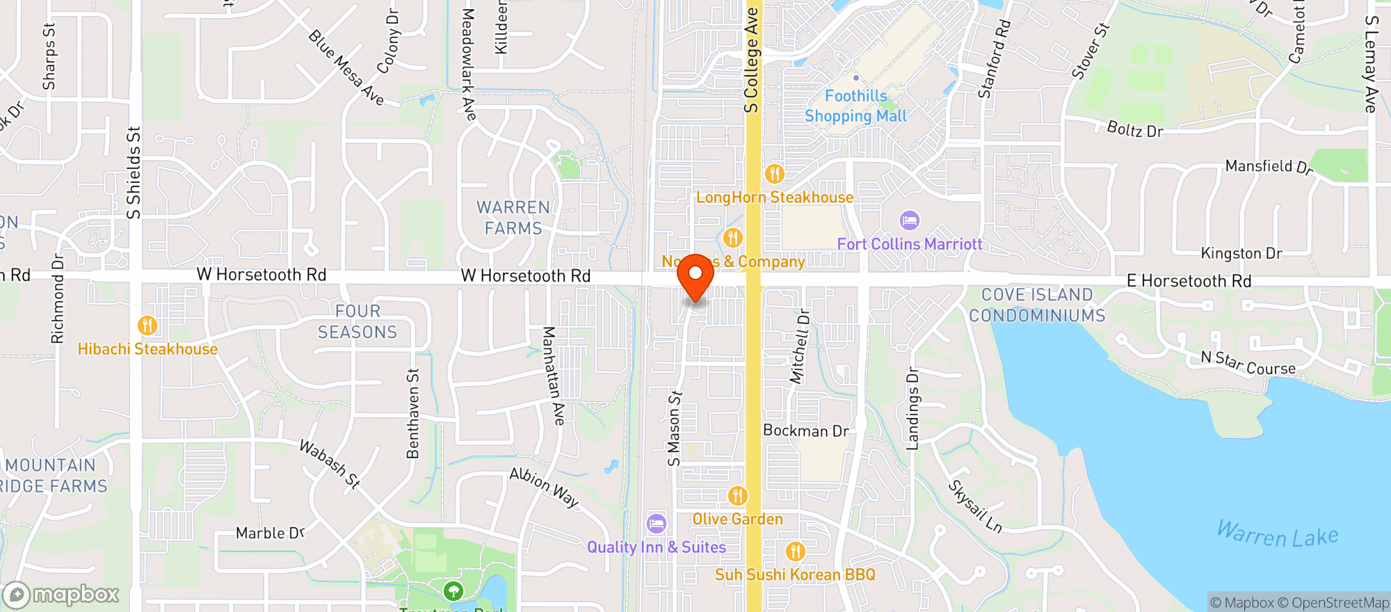 Map showing Cottonwood Liquors