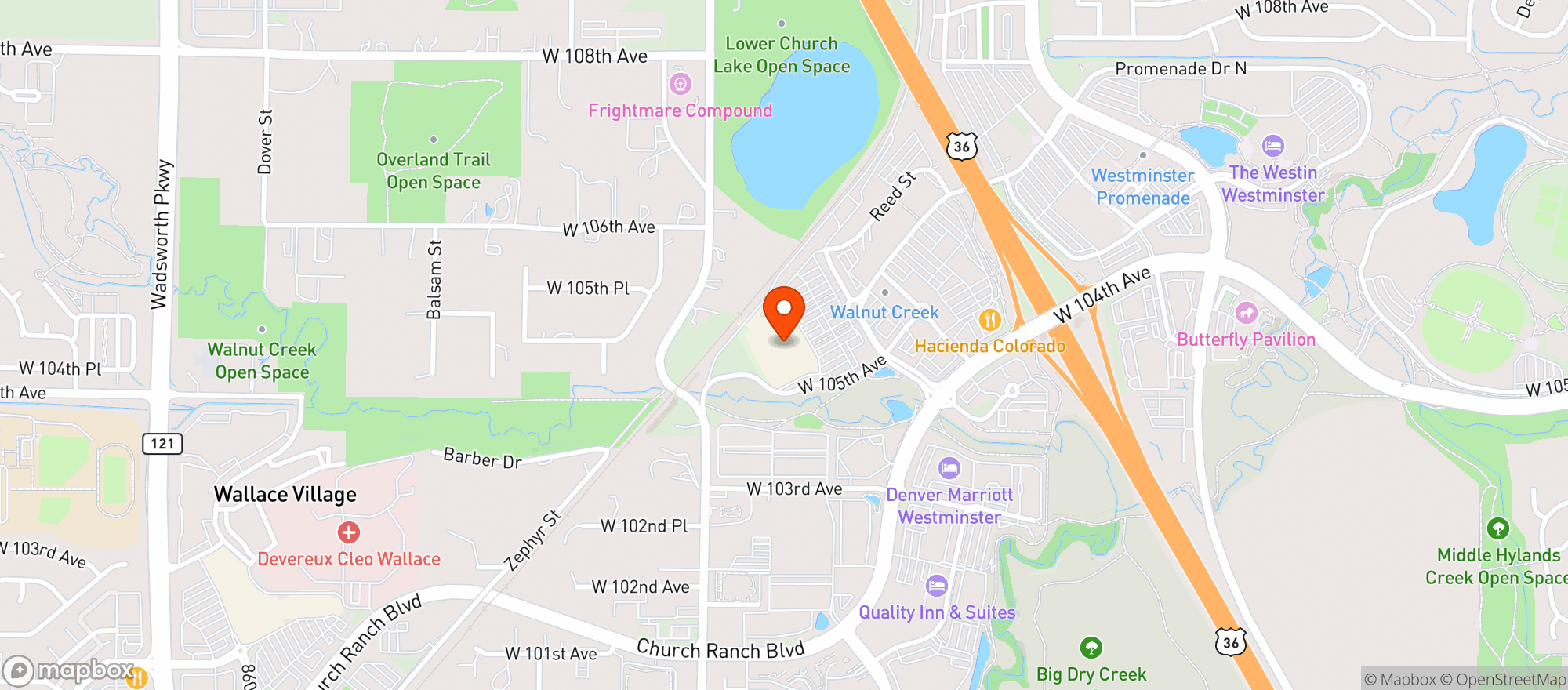 Map showing Target - Westminster