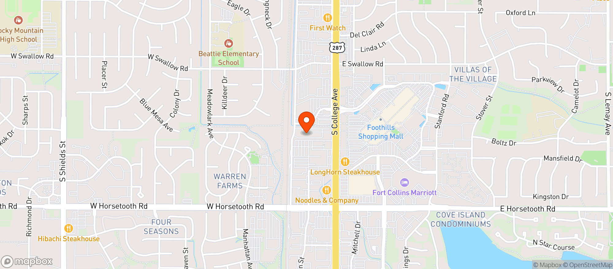 Map showing Youngs Cafe