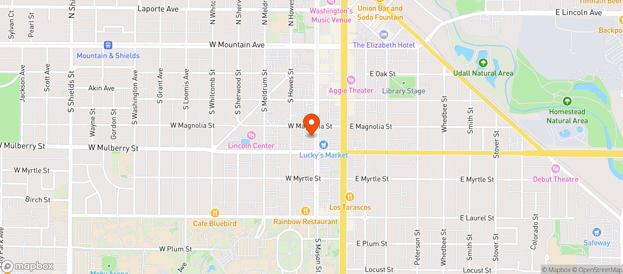 Map showing The 415