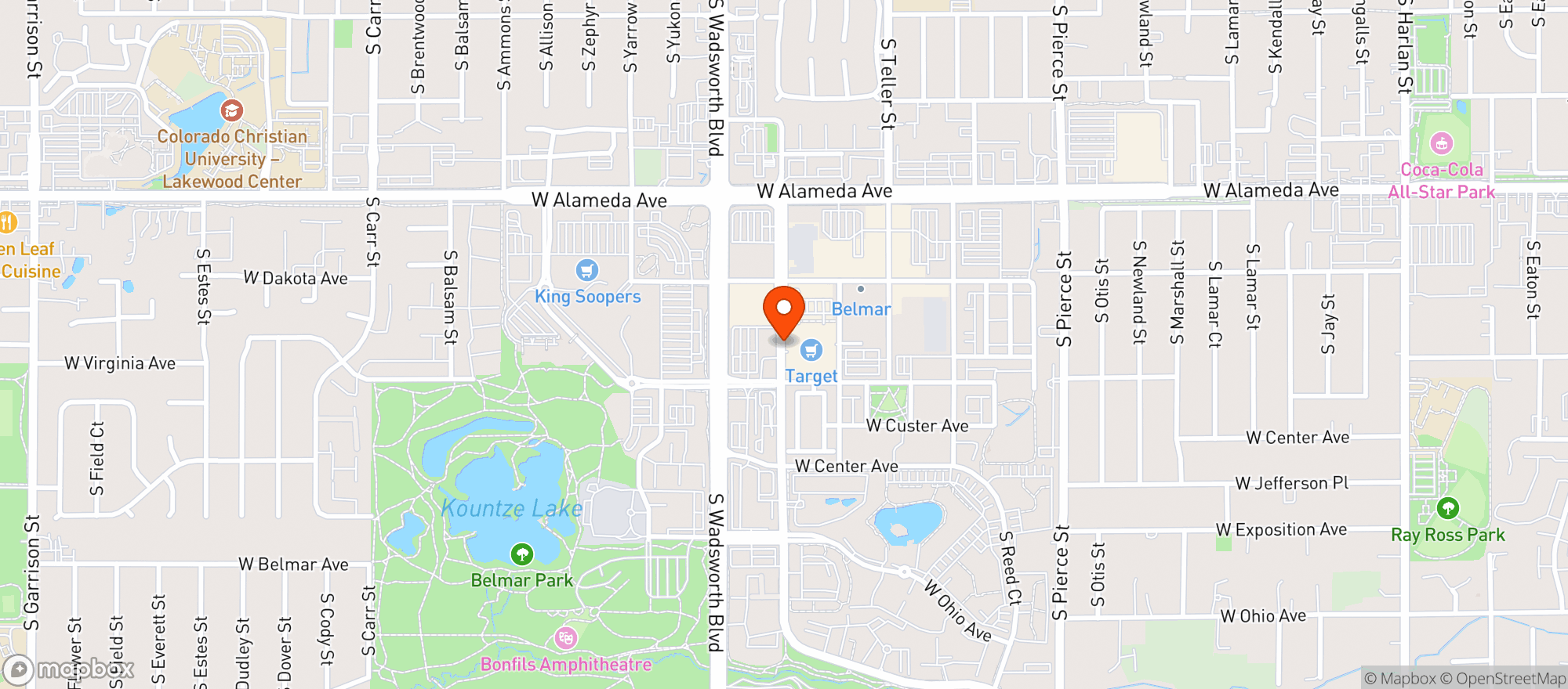 Map showing TARGET STORE