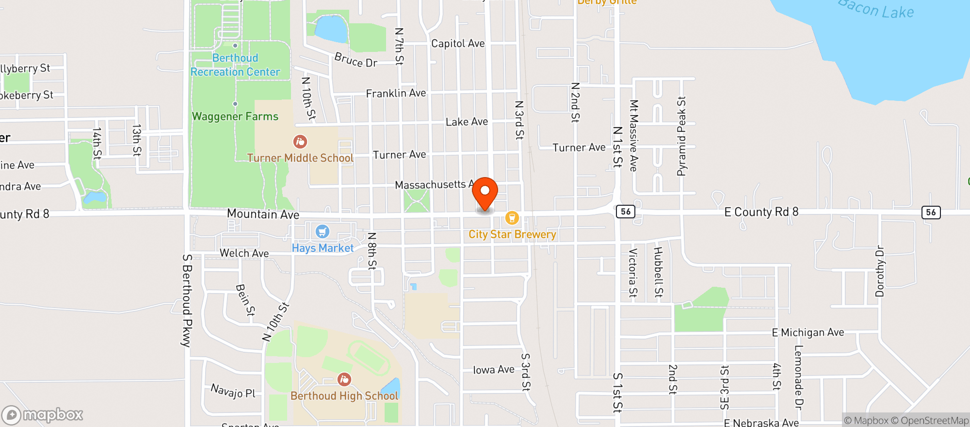 Map showing Mi Cocina